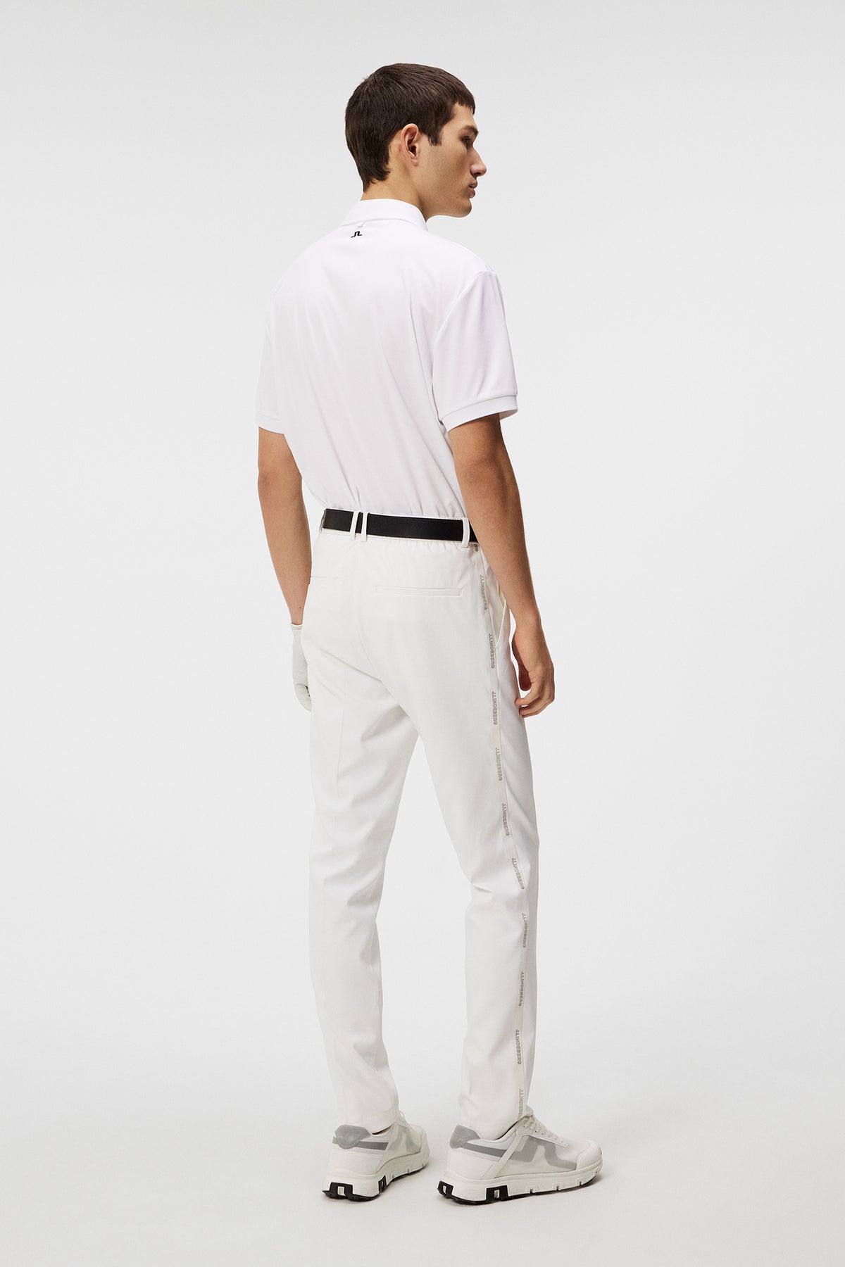 Tour Tech Reg Fit Golf Polo in White by J.Lindeberg