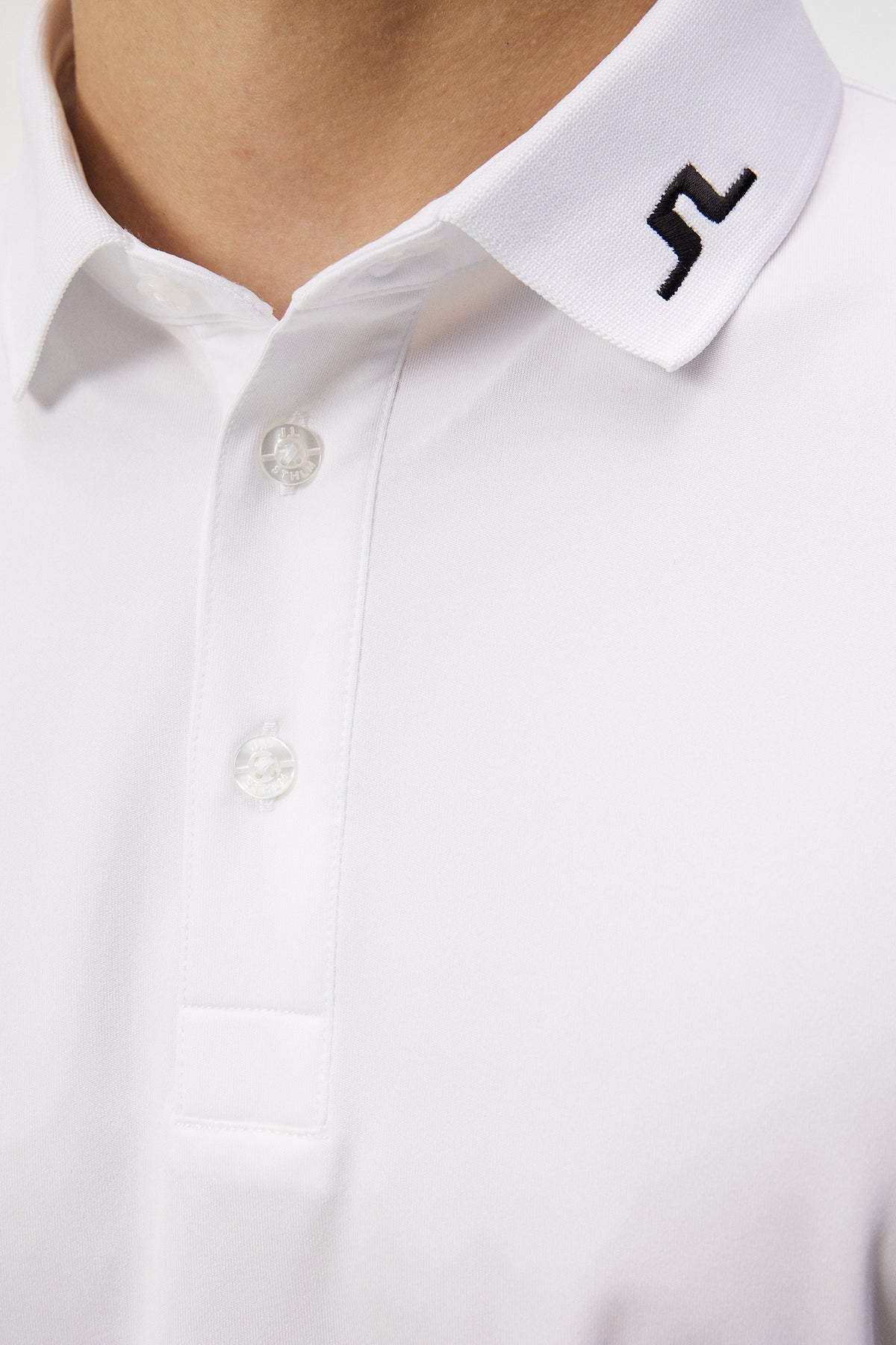 Tour Tech Reg Fit Golf Polo in White by J.Lindeberg