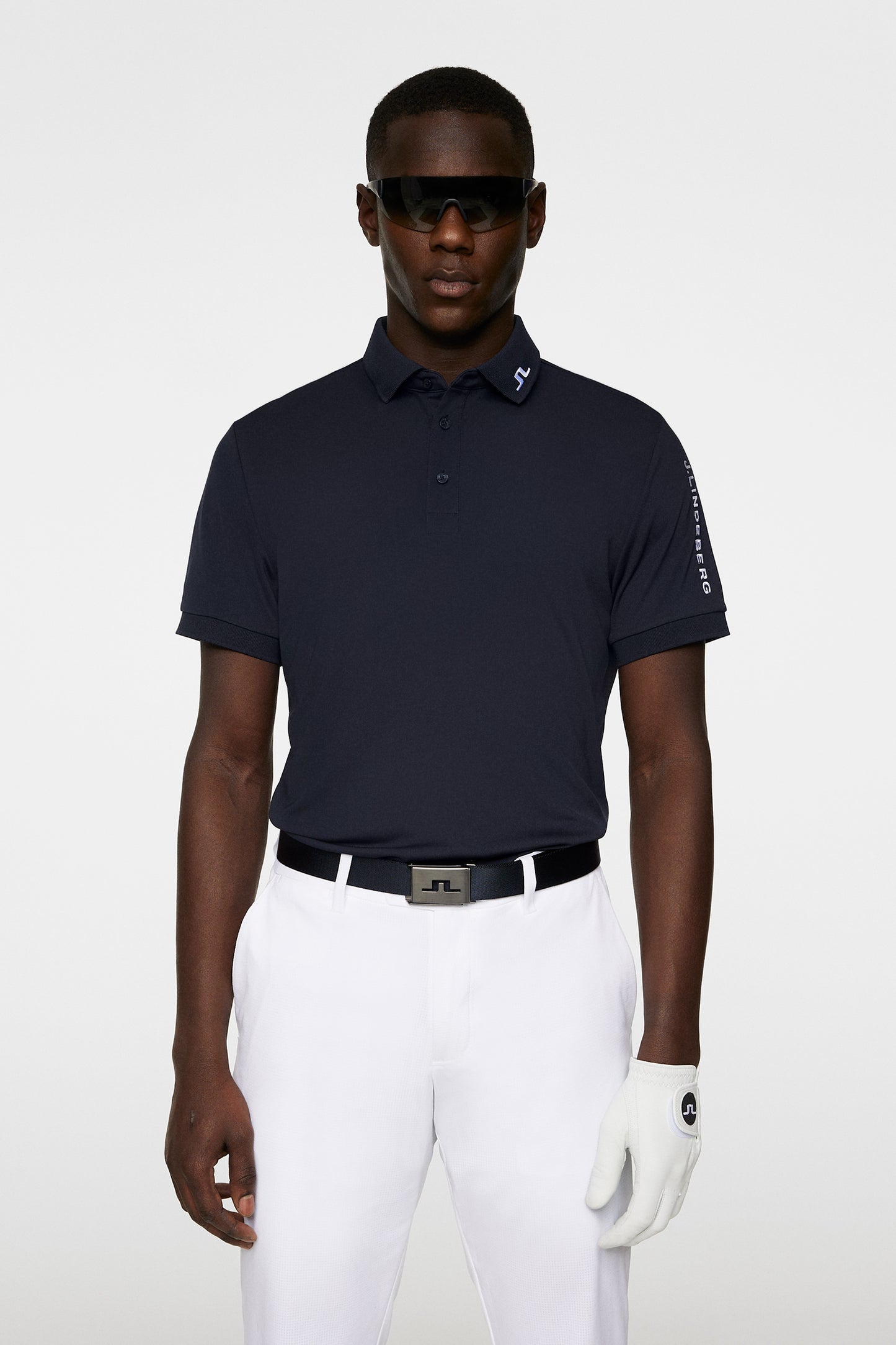 Tour Tech Reg Fit Golf Polo in JL Navy by J.Lindeberg