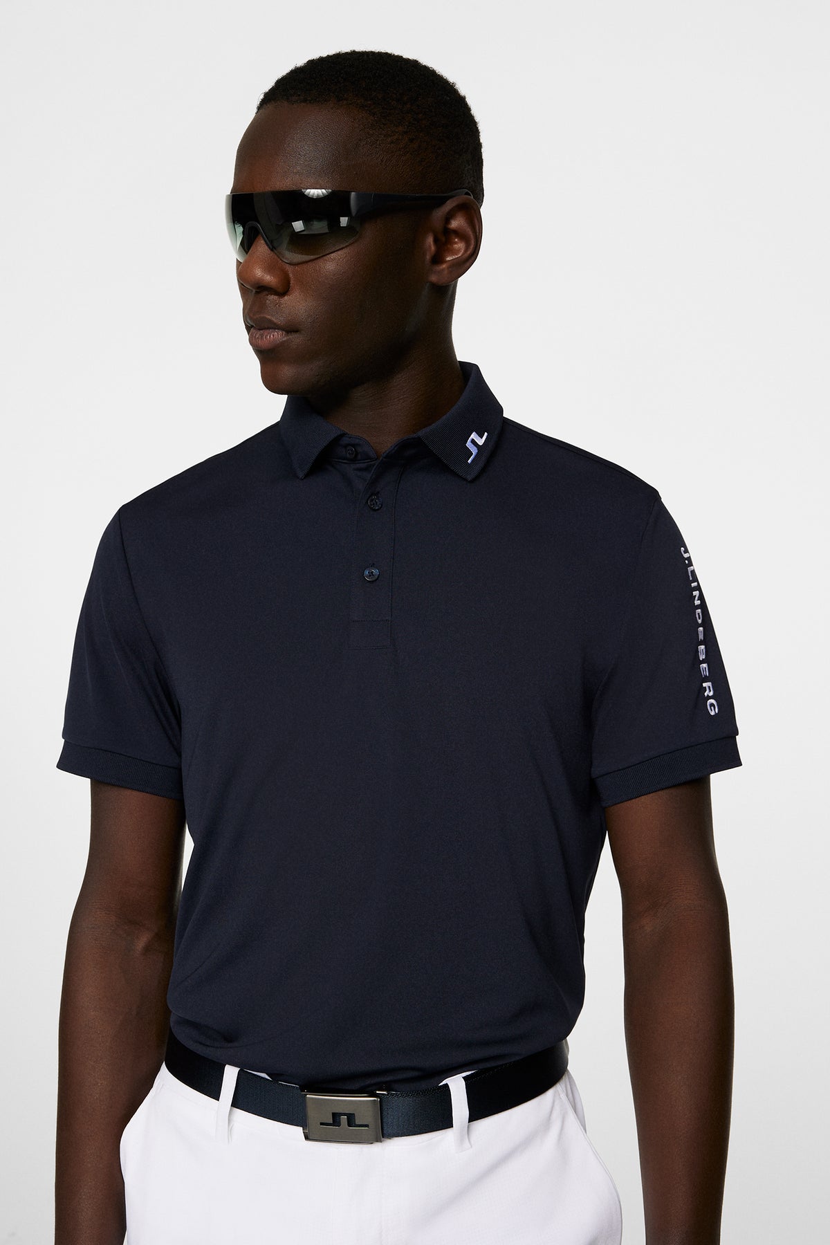 Tour Tech Reg Fit Golf Polo in JL Navy by J.Lindeberg