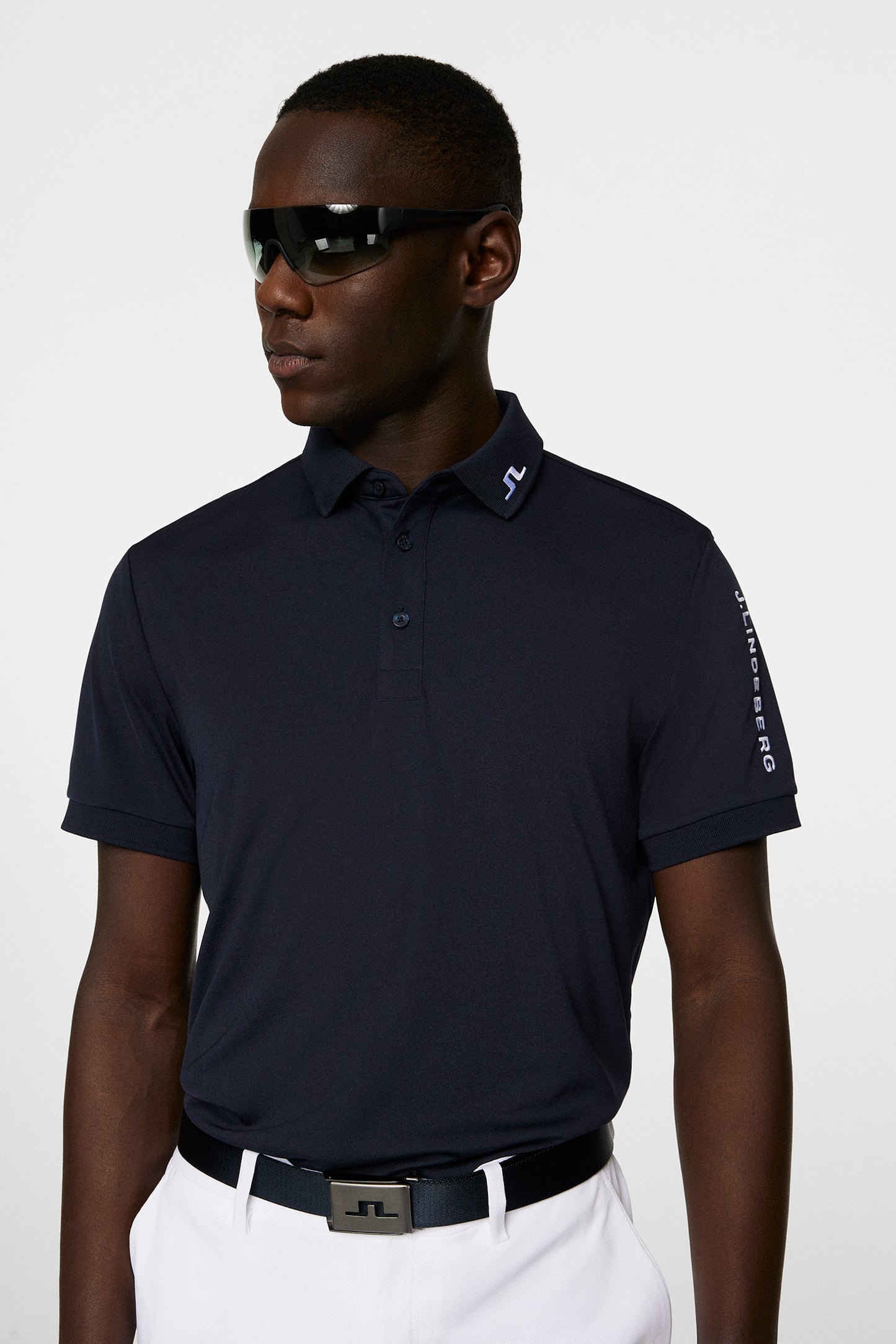 Tour Tech Reg Fit Golf Polo in JL Navy by J.Lindeberg