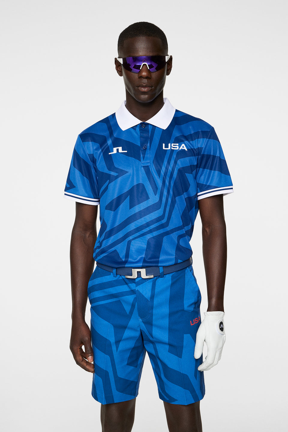 Alois Print Polo / US Golf Blue