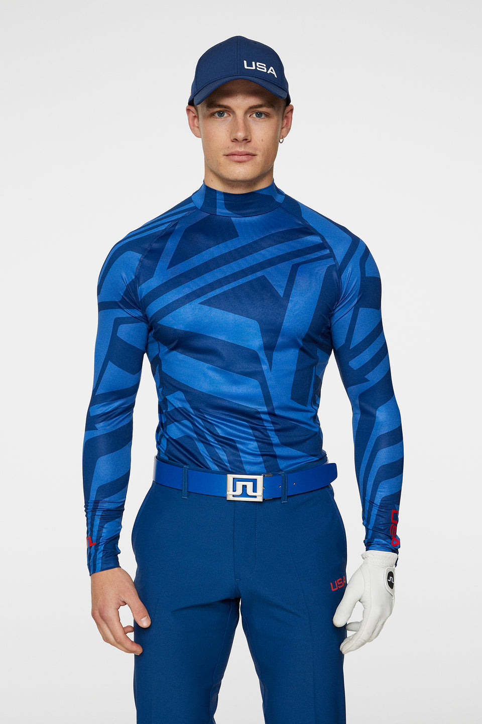 Rene print Baselayer / US Golf Blue