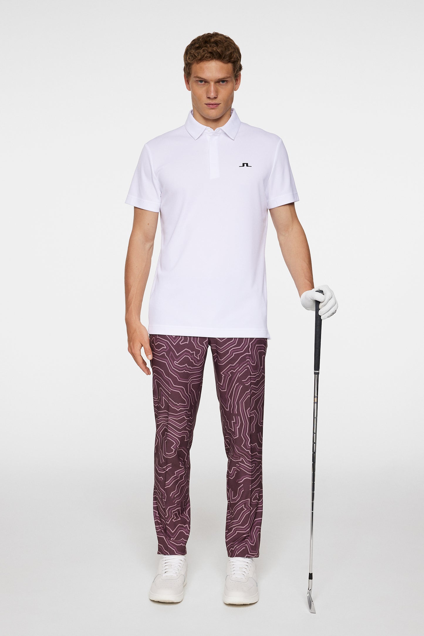 Peat Polo in White by J.Lindeberg