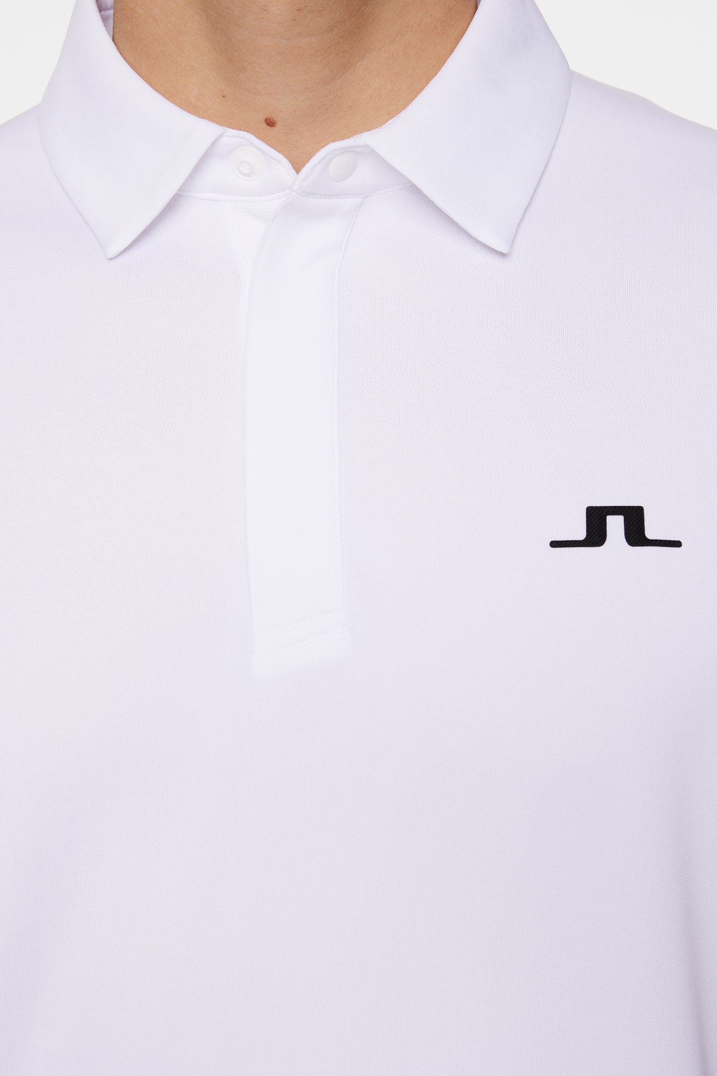 Peat Polo in White by J.Lindeberg