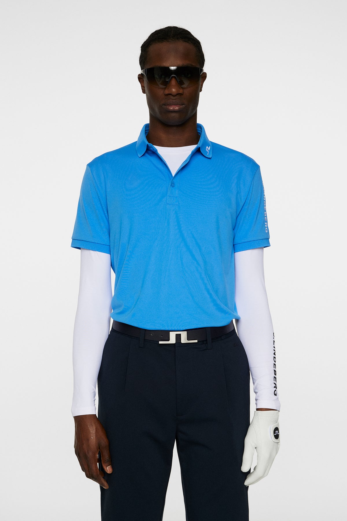 Tour Tech Polo in Sonic Blue by J.Lindeberg