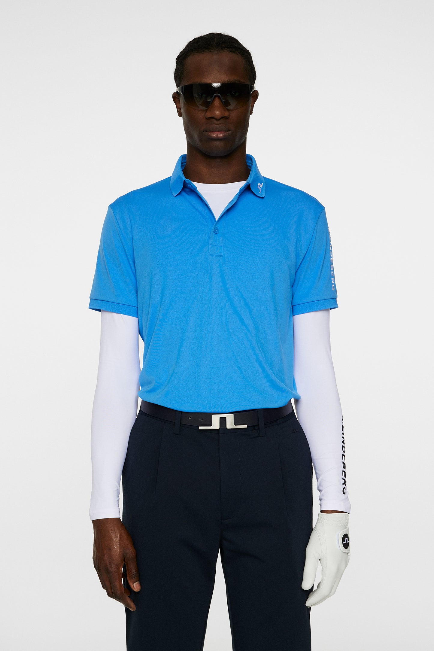 Tour Tech Polo in Sonic Blue by J.Lindeberg