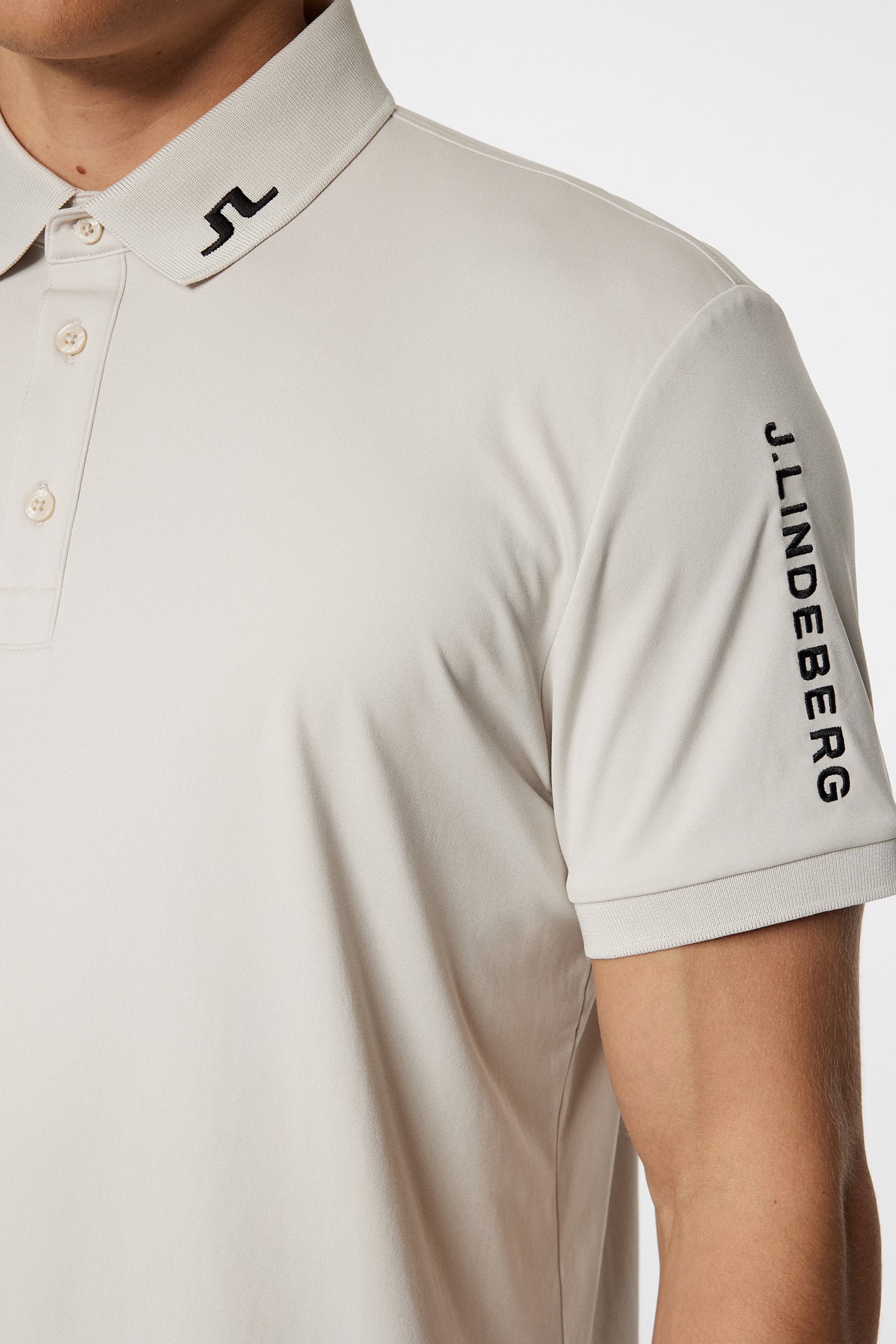 Tour Tech Polo in Moonbeam by J.Lindeberg