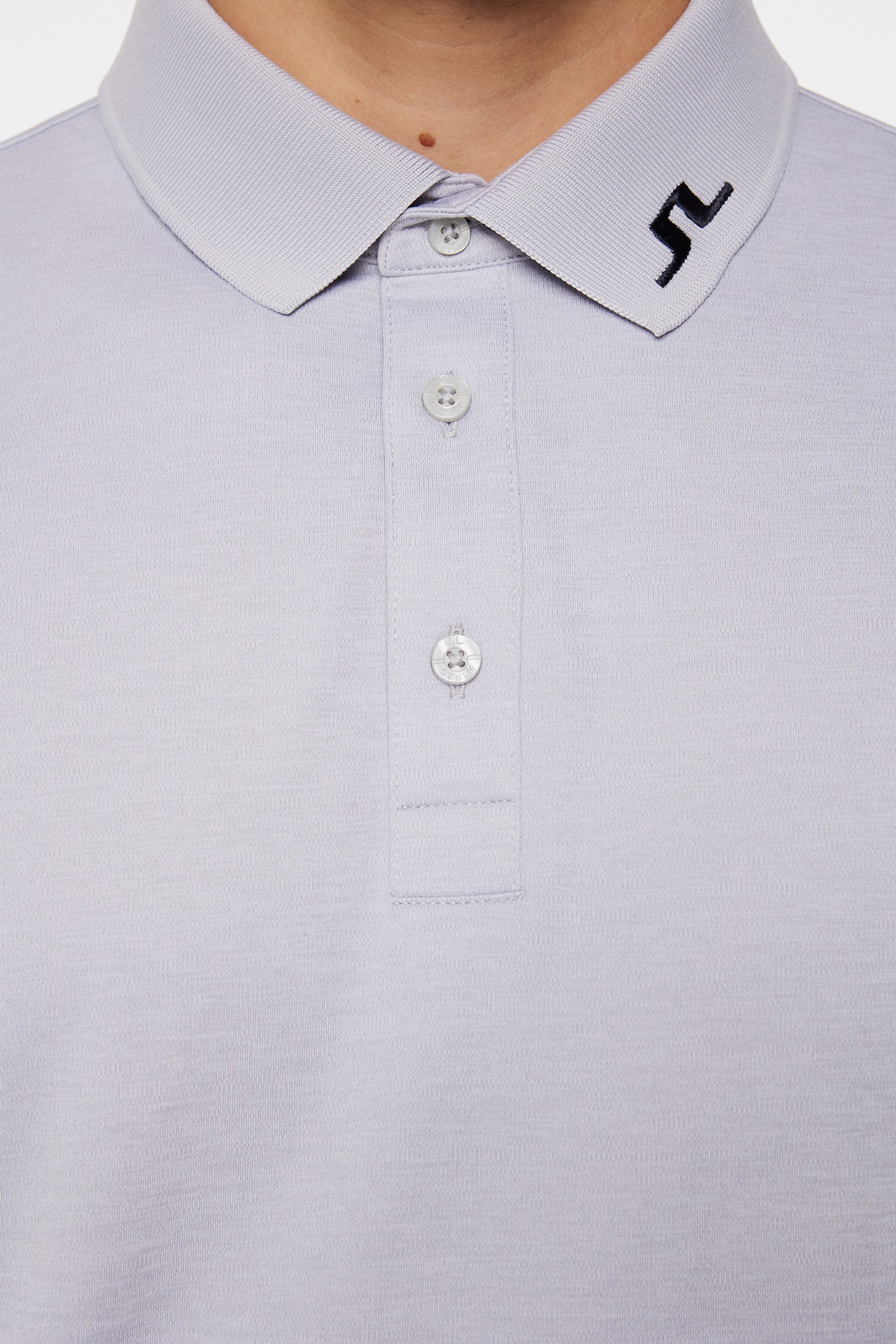Tour Tech Polo in Light Grey Melange by J.Lindeberg