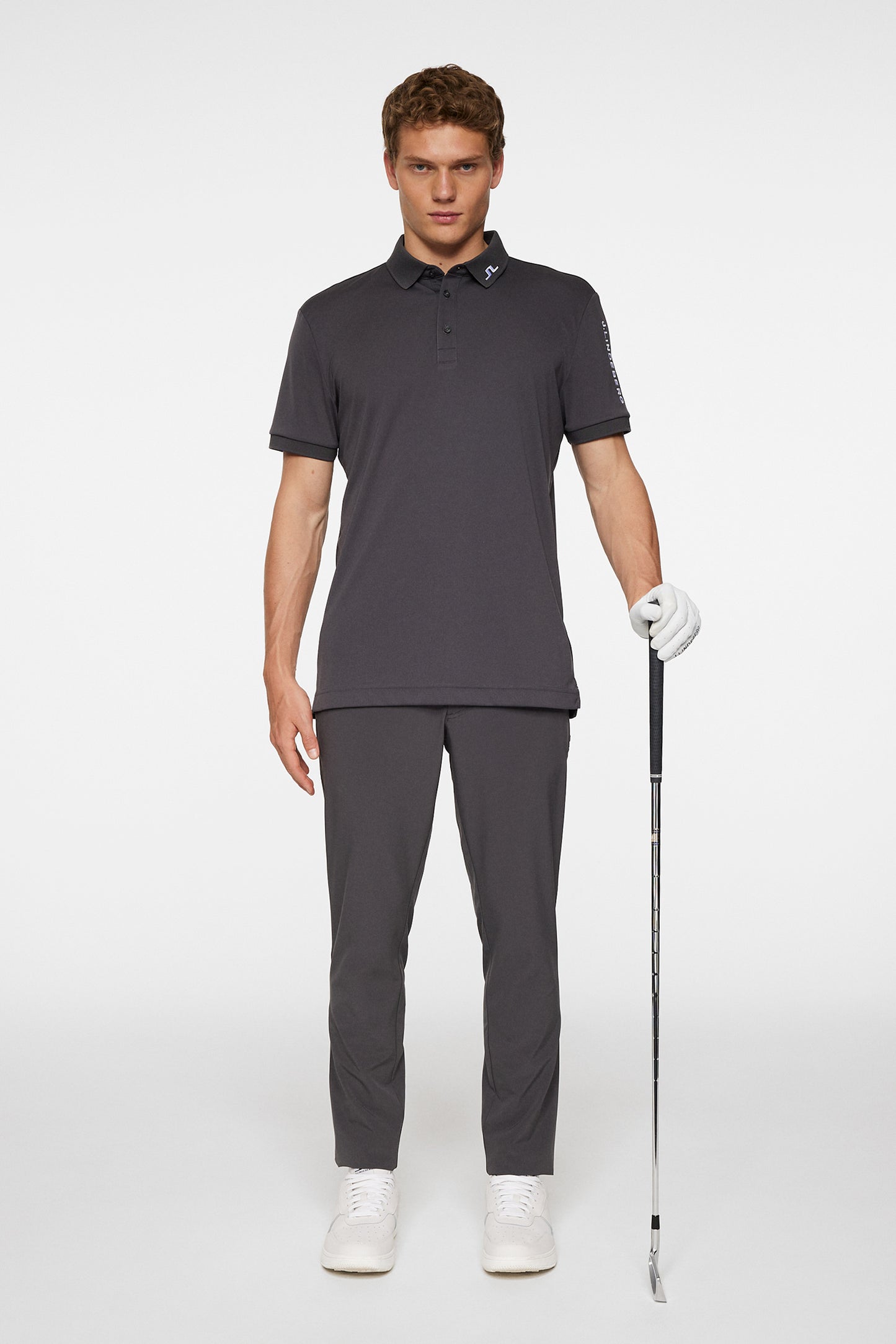 Tour Tech Polo in Asphalt by J.Lindeberg