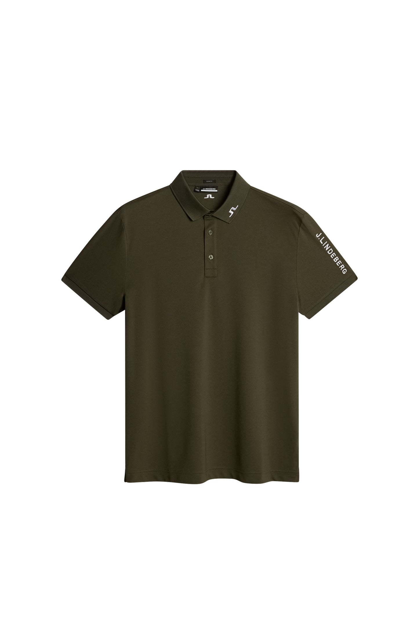 Tour Tech Slim Fit Polo in Forest Green by J.Lindeberg