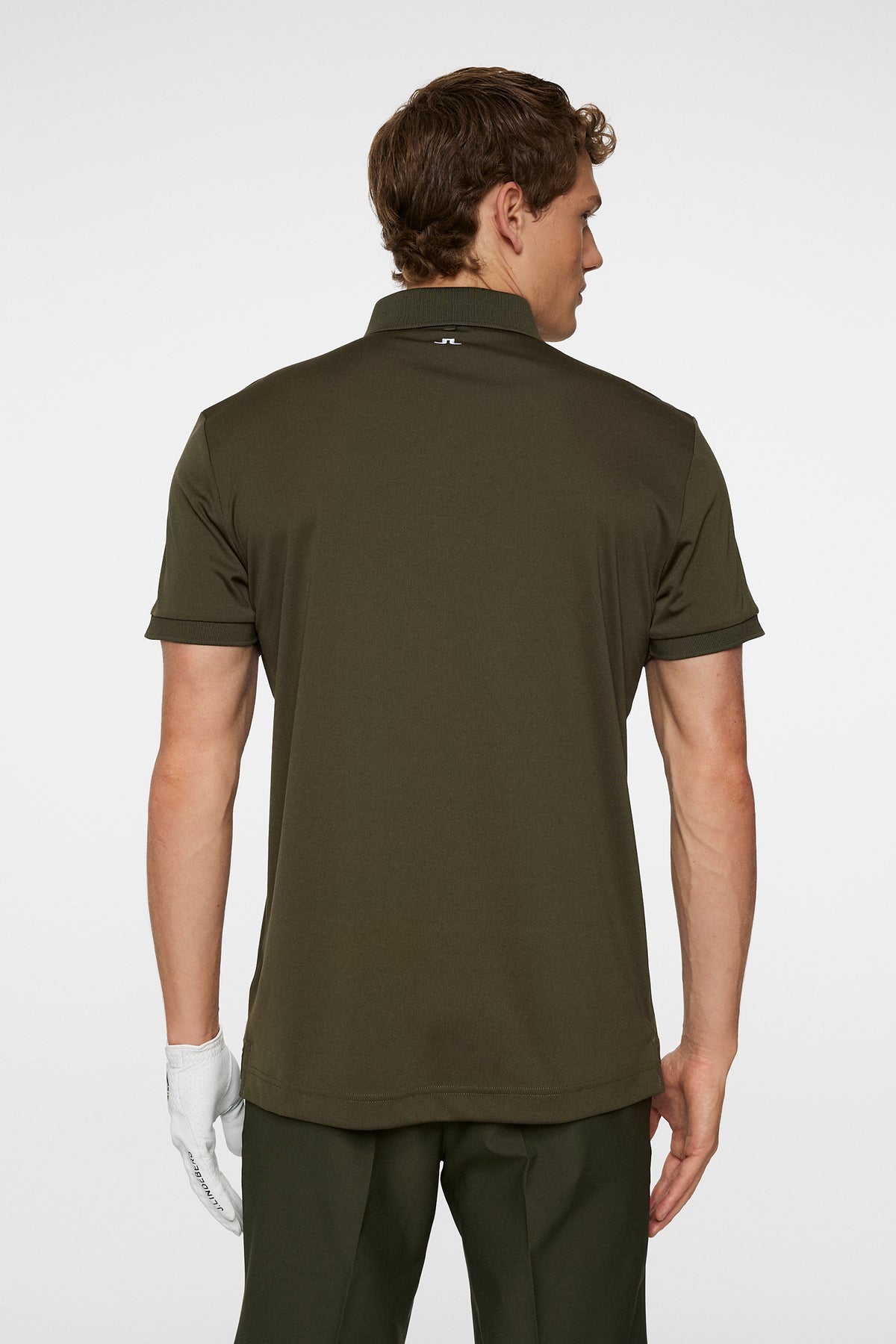 Tour Tech Slim Fit Polo in Forest Green by J.Lindeberg
