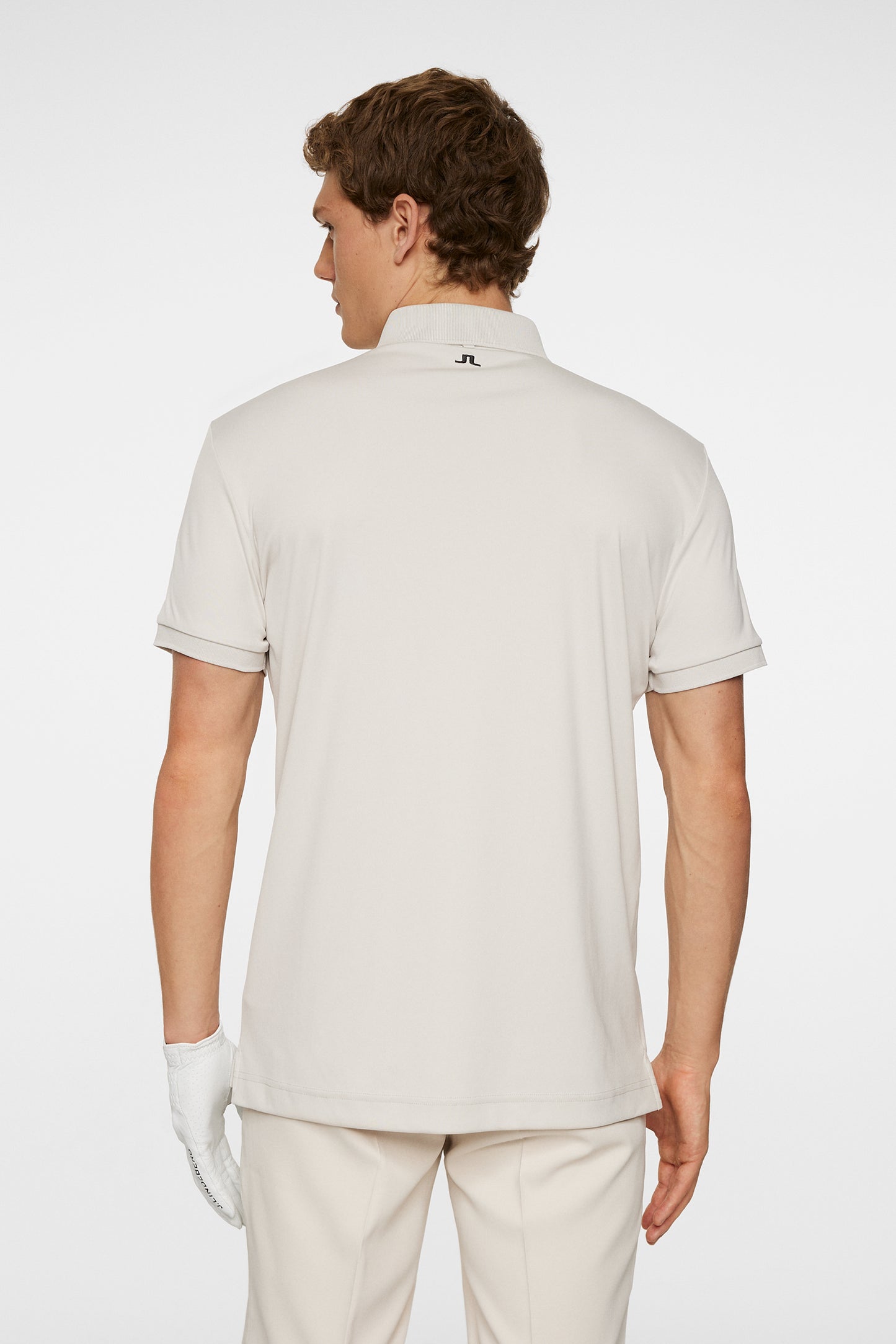 Tour Tech Slim Fit Polo in Moonbeam by J.Lindeberg