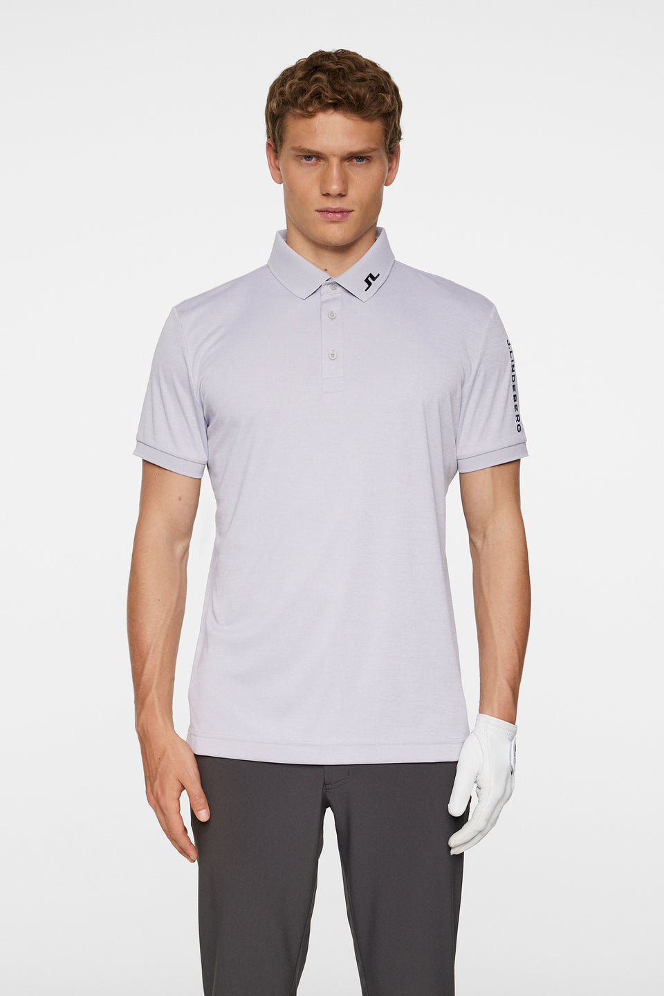 Tour Tech Slim Fit Polo / Light Grey Melange