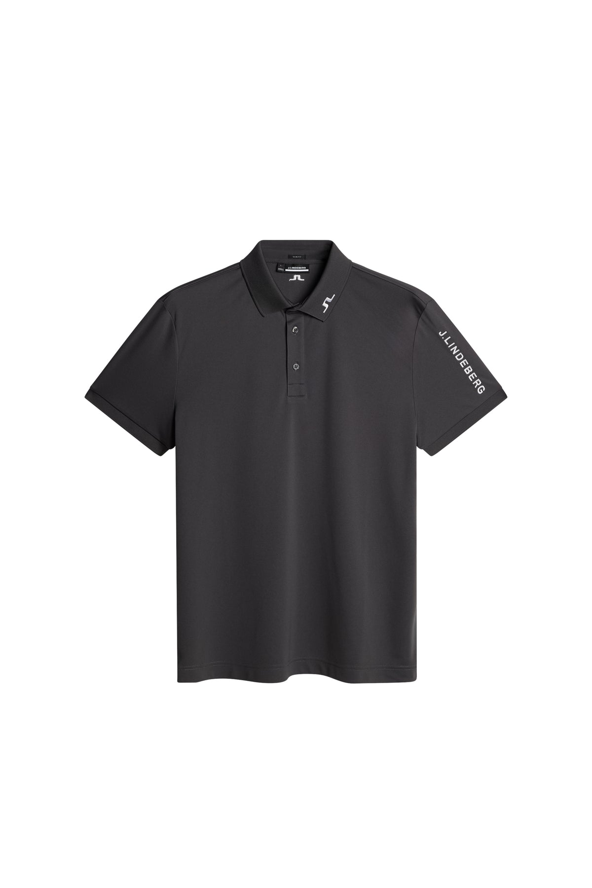 Tour Tech Slim Fit Polo in Asphalt by J.Lindeberg