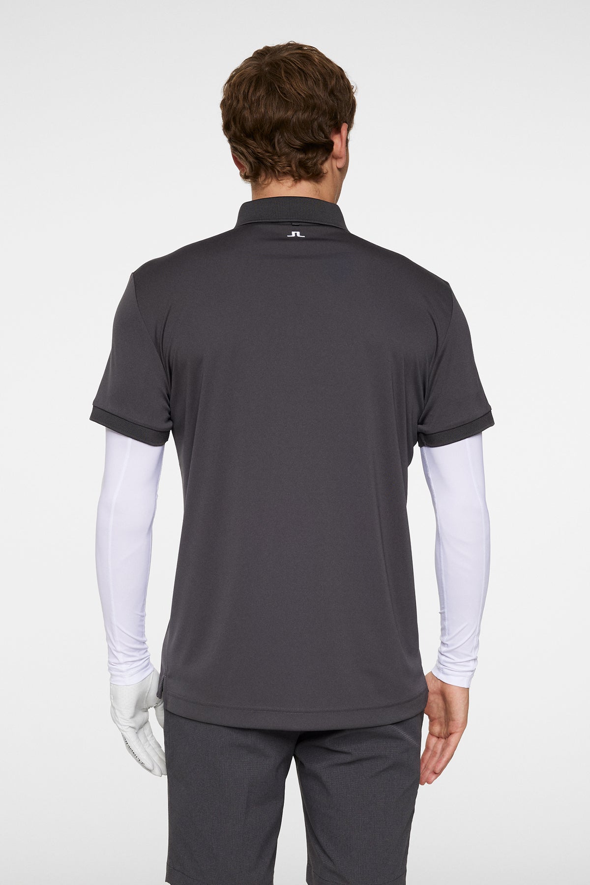 Tour Tech Slim Fit Polo in Asphalt by J.Lindeberg