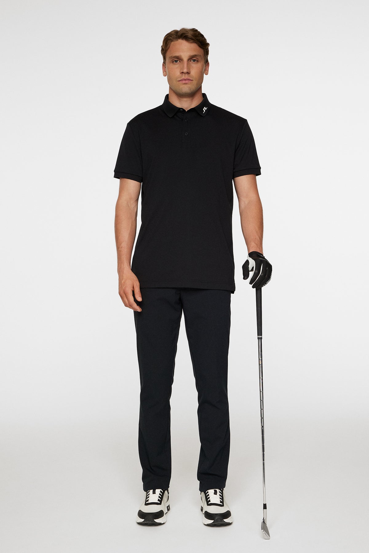 KV Polo in Black by J.Lindeberg