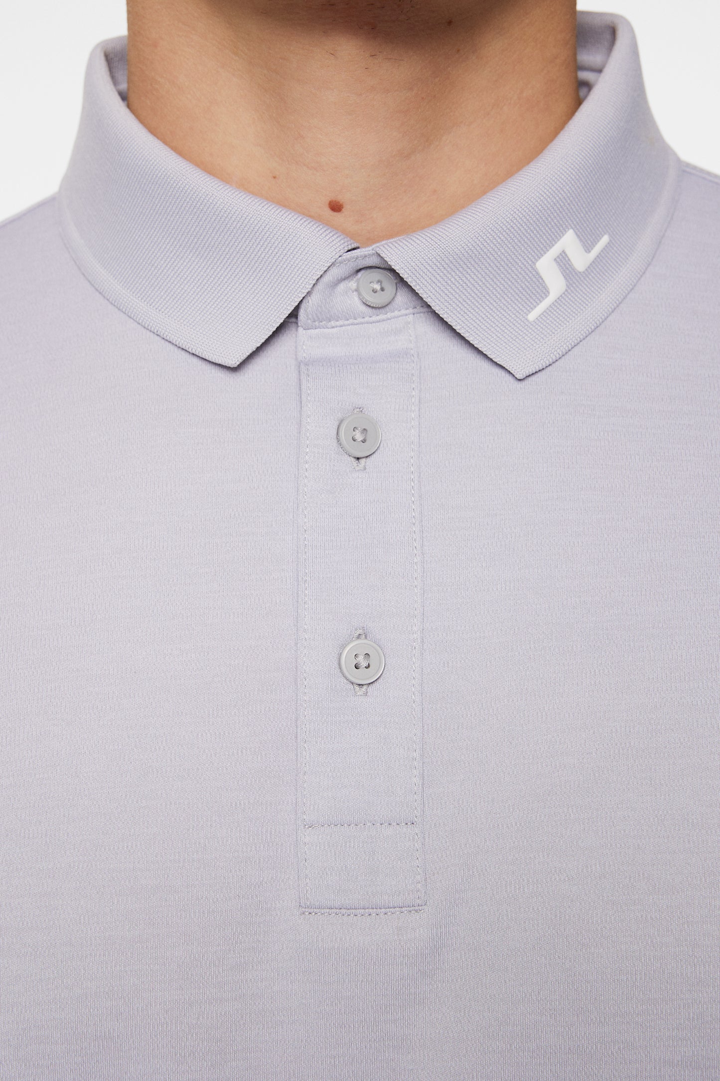 KV Polo in Light Grey Melange by J.Lindeberg