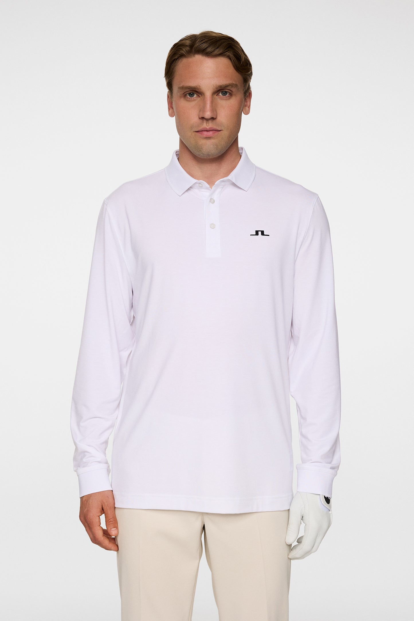 Florian LS Polo in White by J.Lindeberg