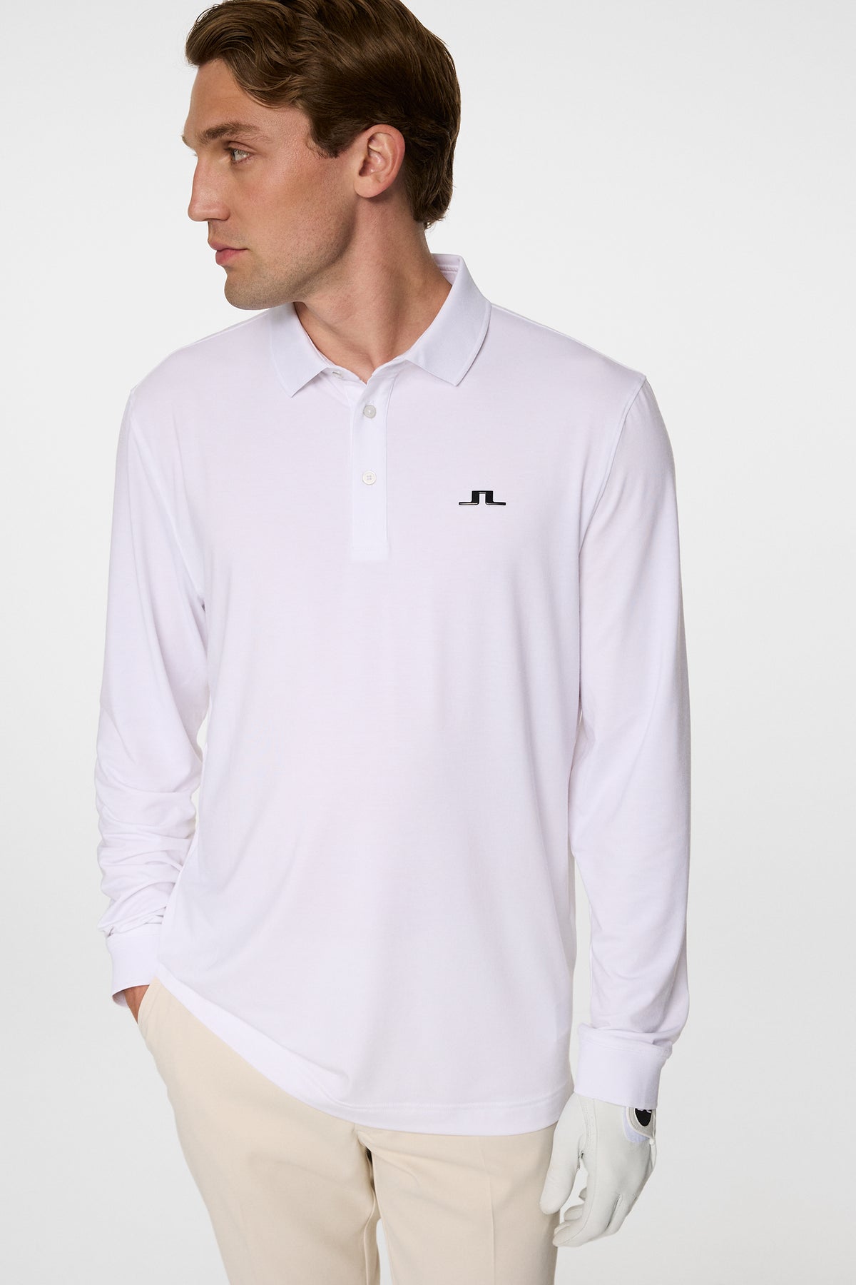 Florian LS Polo in White by J.Lindeberg