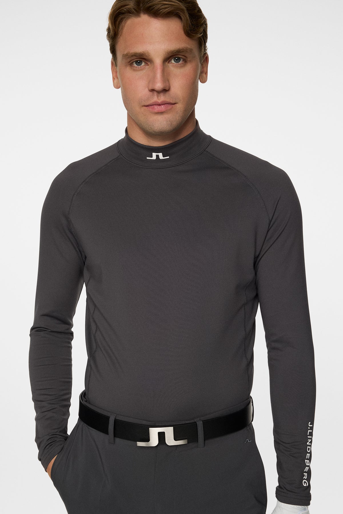 Ello Brushed Top in Asphalt by J.Lindeberg