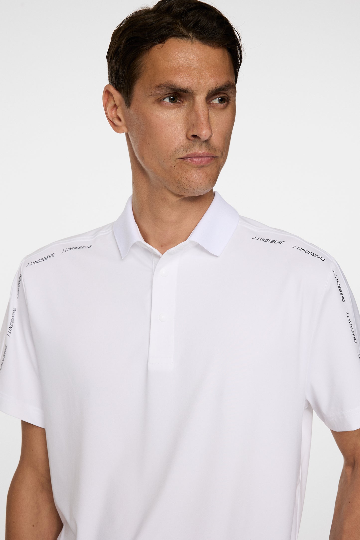 Pontus Polo in White by J.Lindeberg