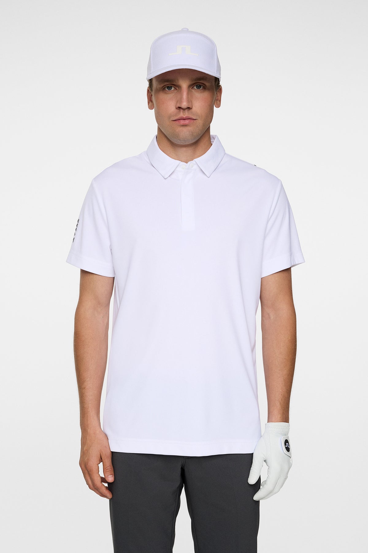 Dex Polo in White by J.Lindeberg