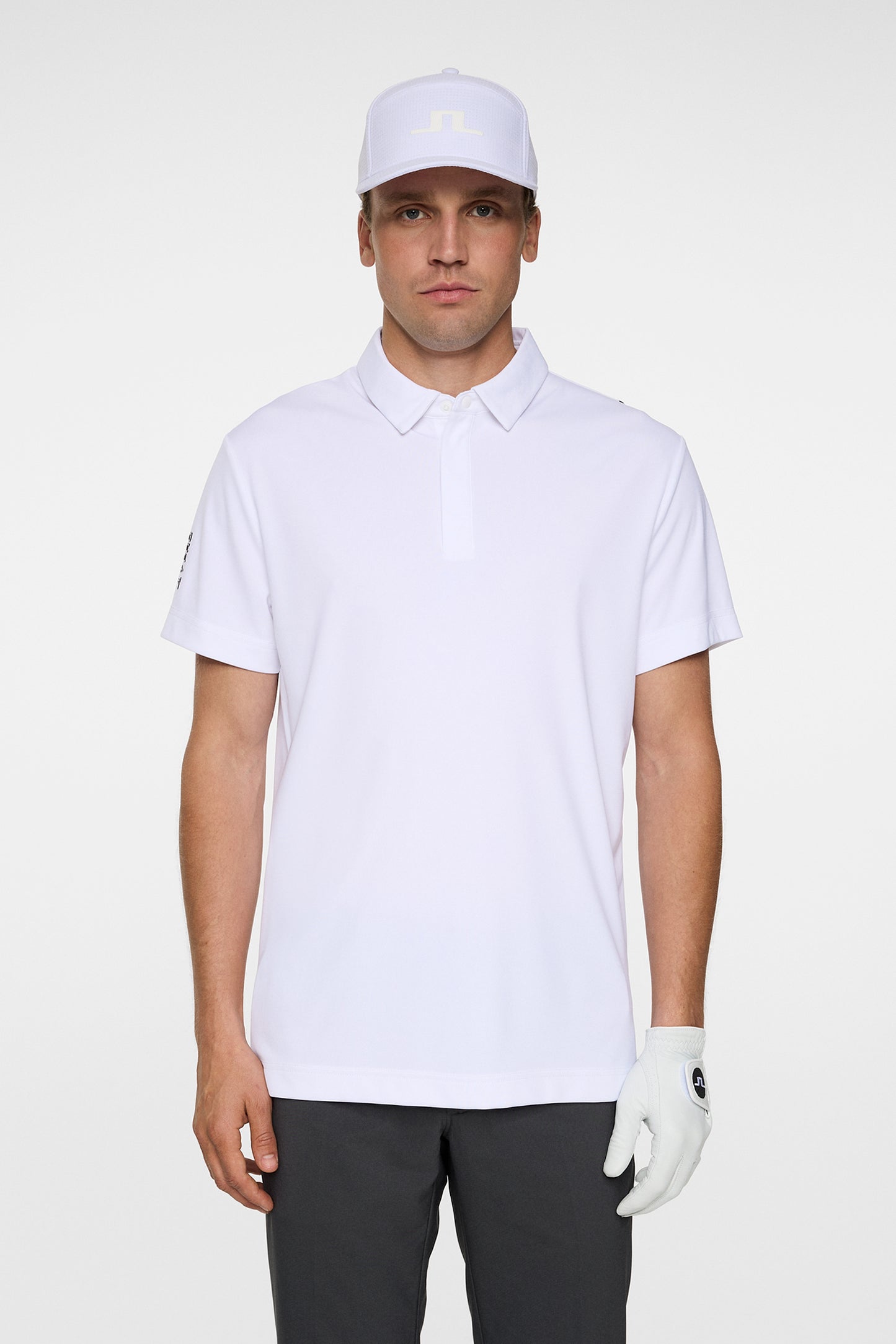 Dex Polo in White by J.Lindeberg