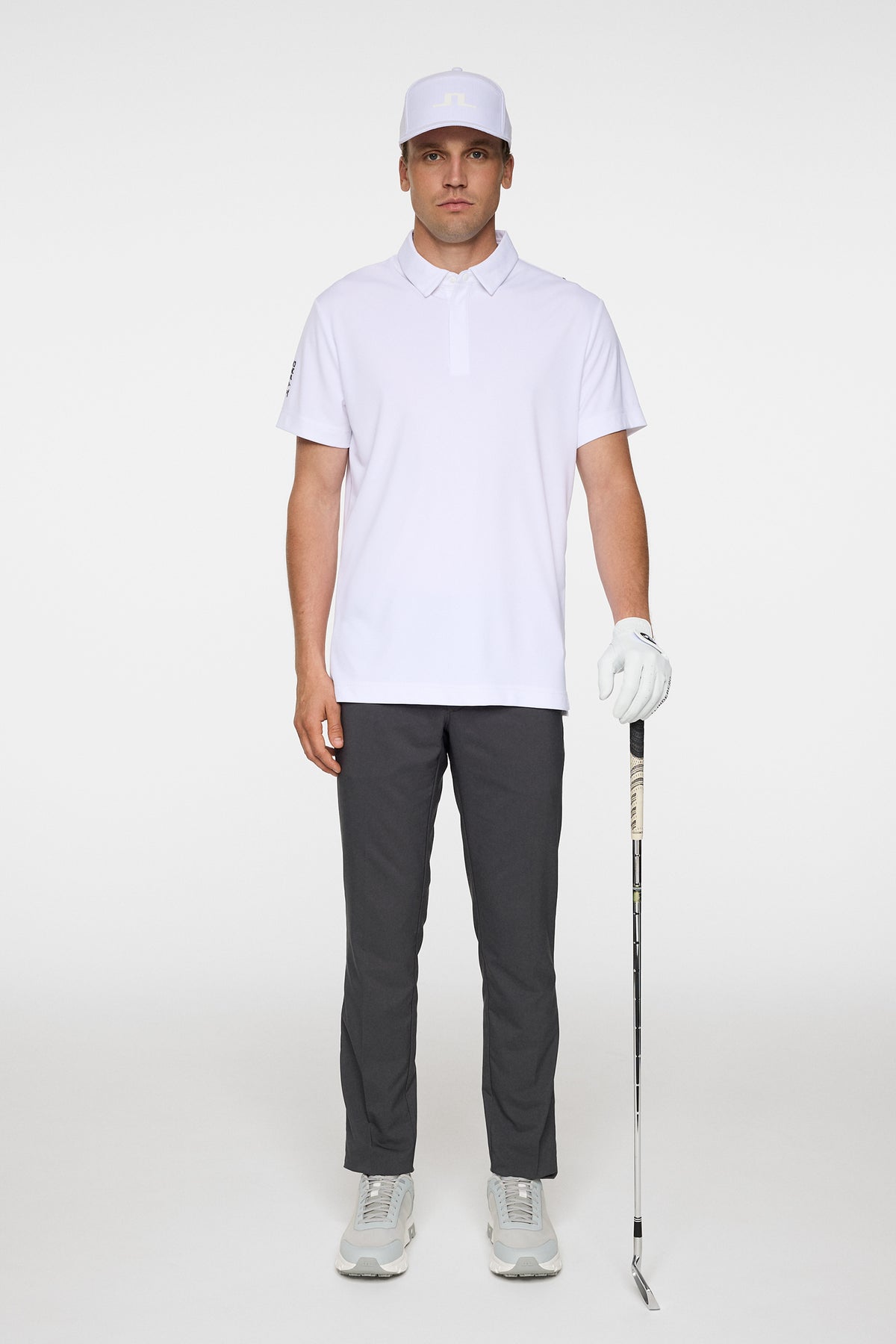 Dex Polo in White by J.Lindeberg