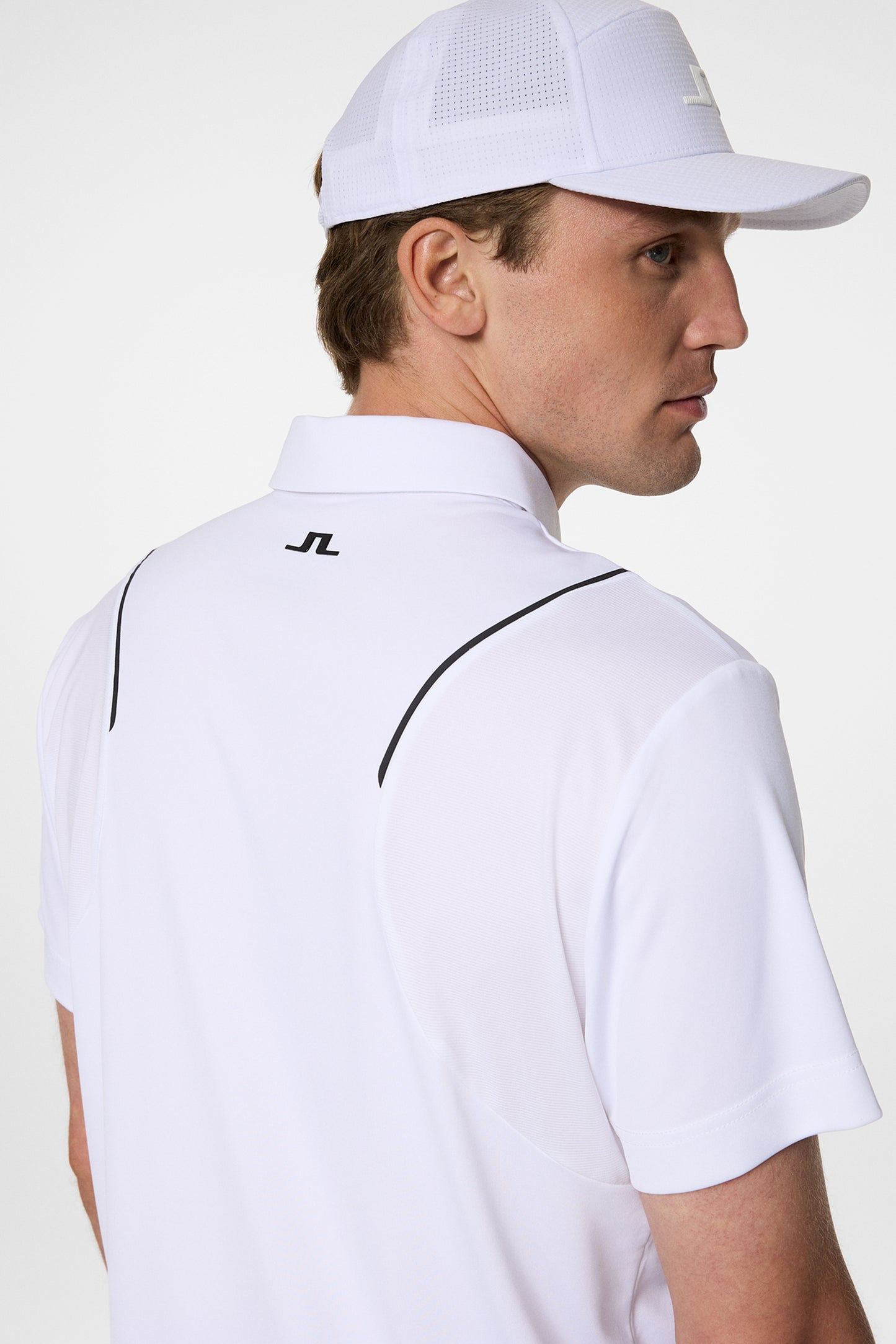 Dex Polo in White by J.Lindeberg