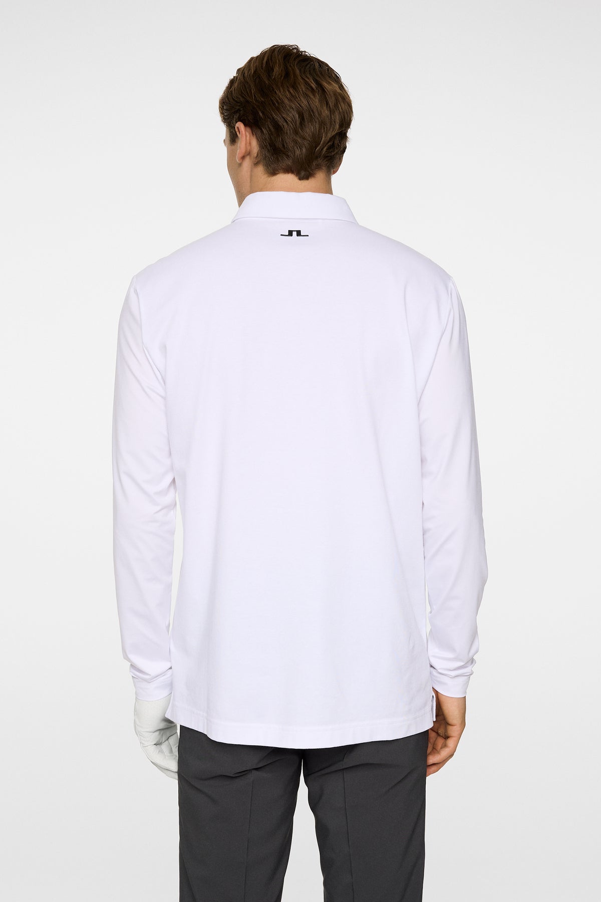 Sean Hybrid LS Polo in White by J.Lindeberg