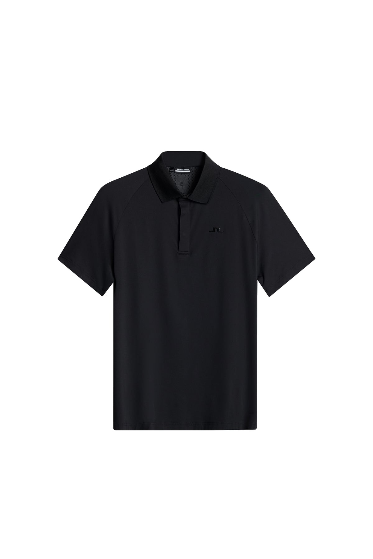 Ray Hybrid Polo in Black by J.Lindeberg