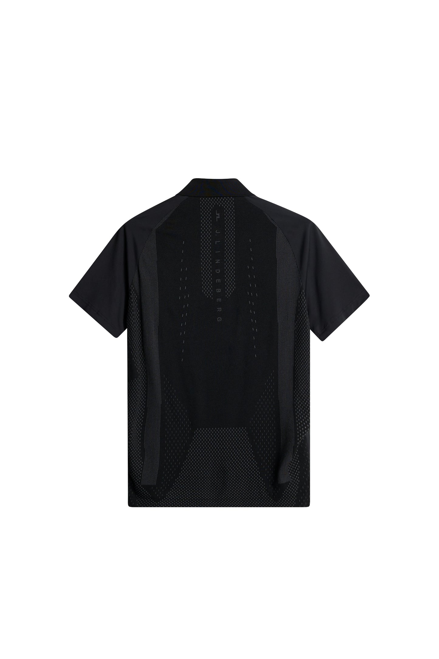 Ray Hybrid Polo in Black by J.Lindeberg
