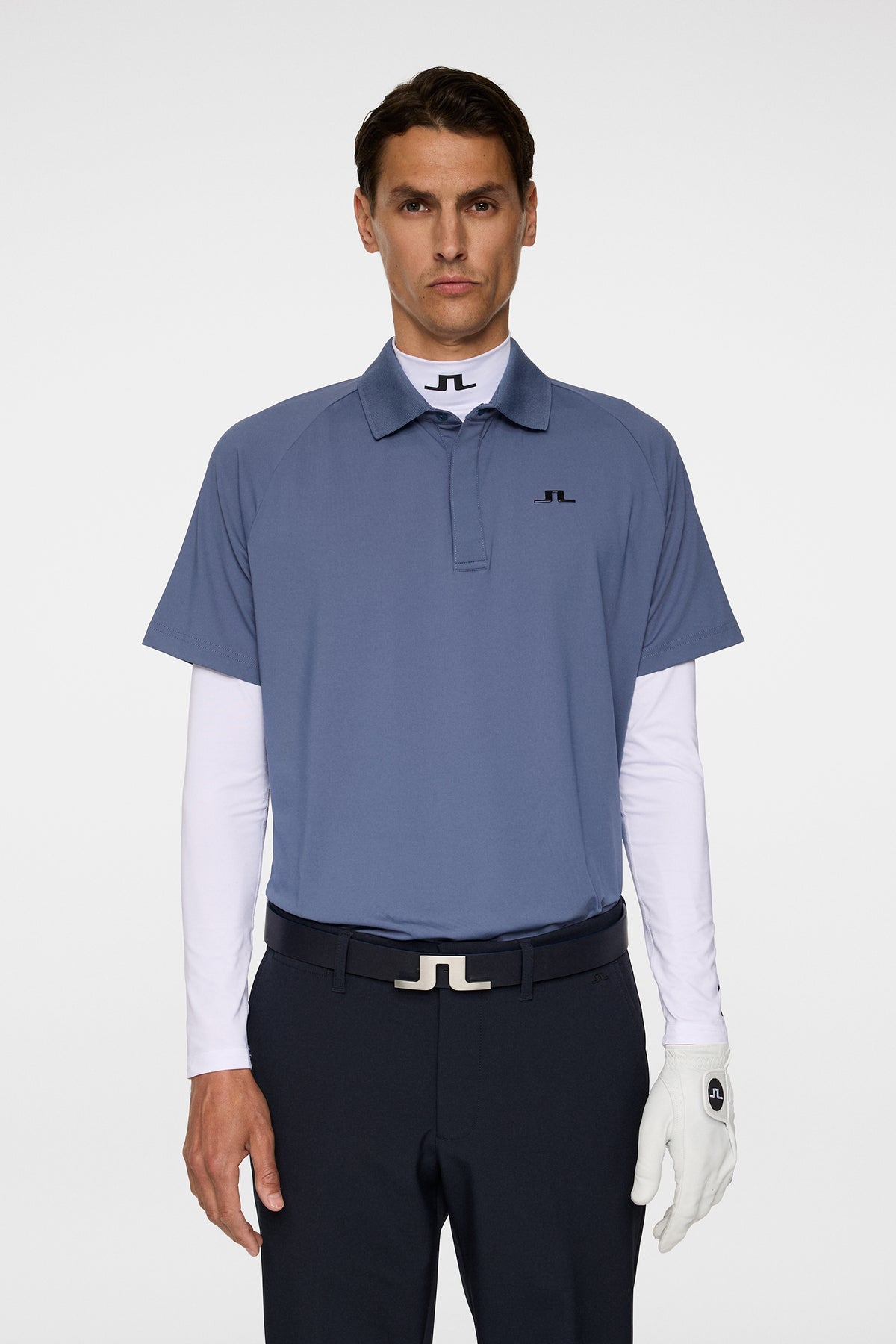 Ray Hybrid Polo in Vintage Indigo by J.Lindeberg