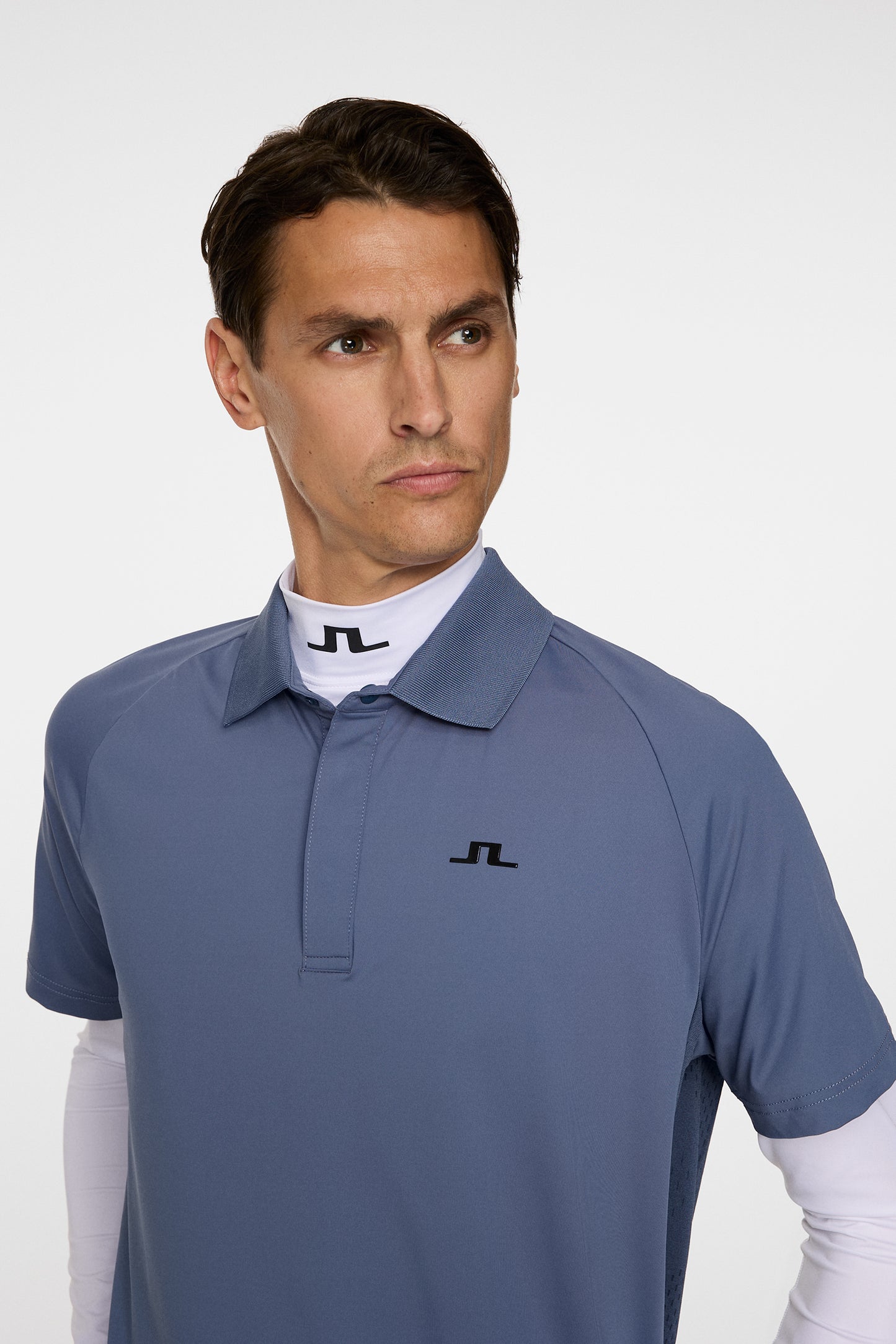 Ray Hybrid Polo in Vintage Indigo by J.Lindeberg