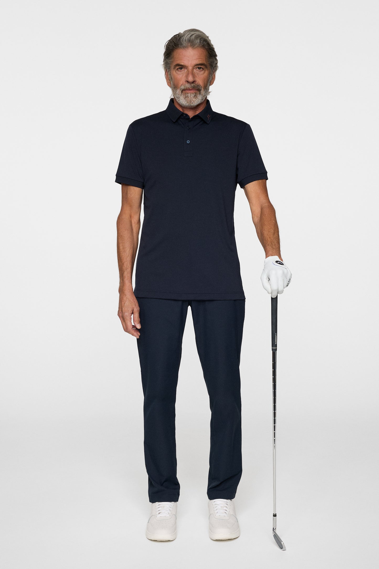 KV Print Polo in JL Navy by J.Lindeberg