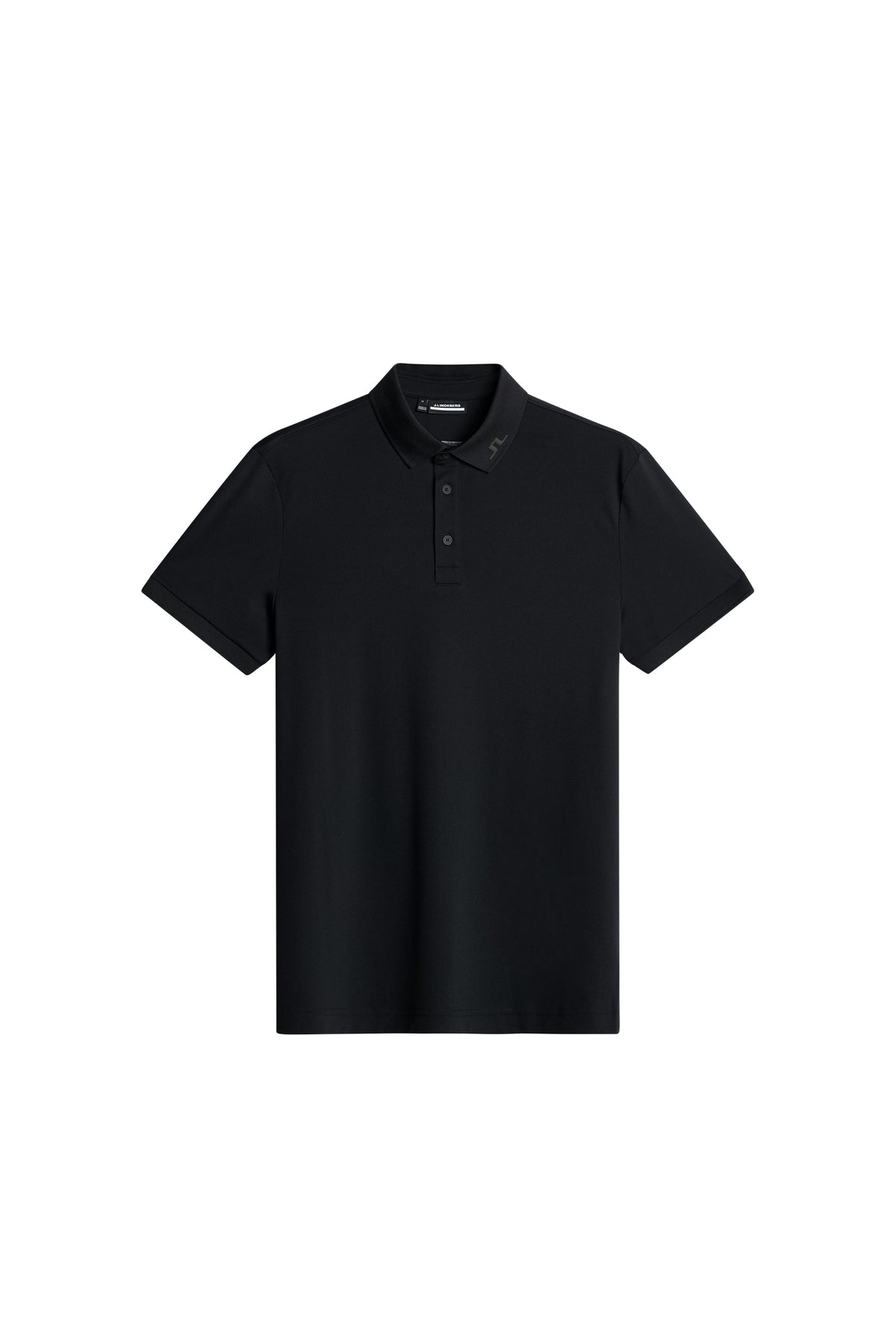KV Print Polo in Black by J.Lindeberg