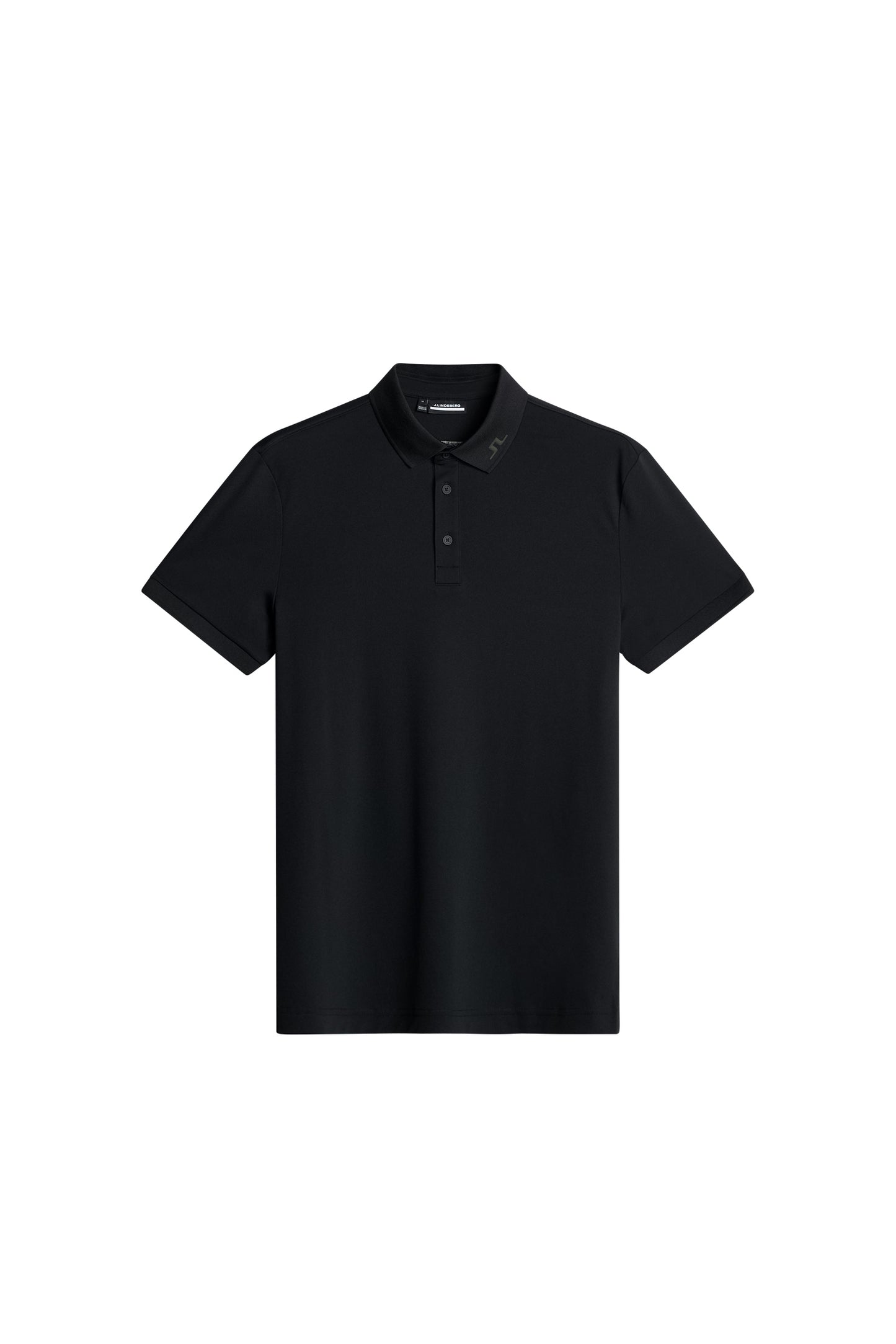 KV Print Polo in Black by J.Lindeberg