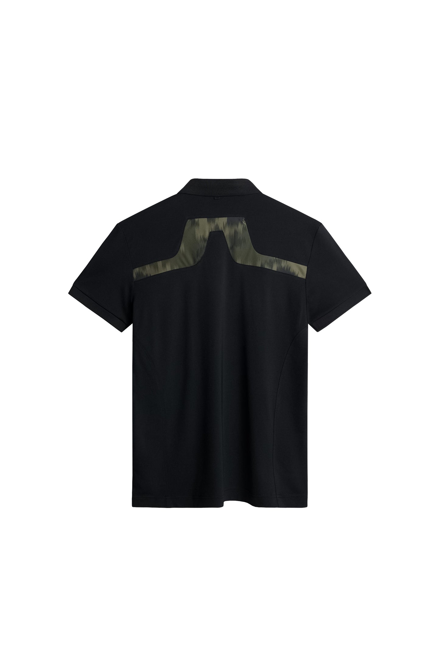 KV Print Polo in Black by J.Lindeberg