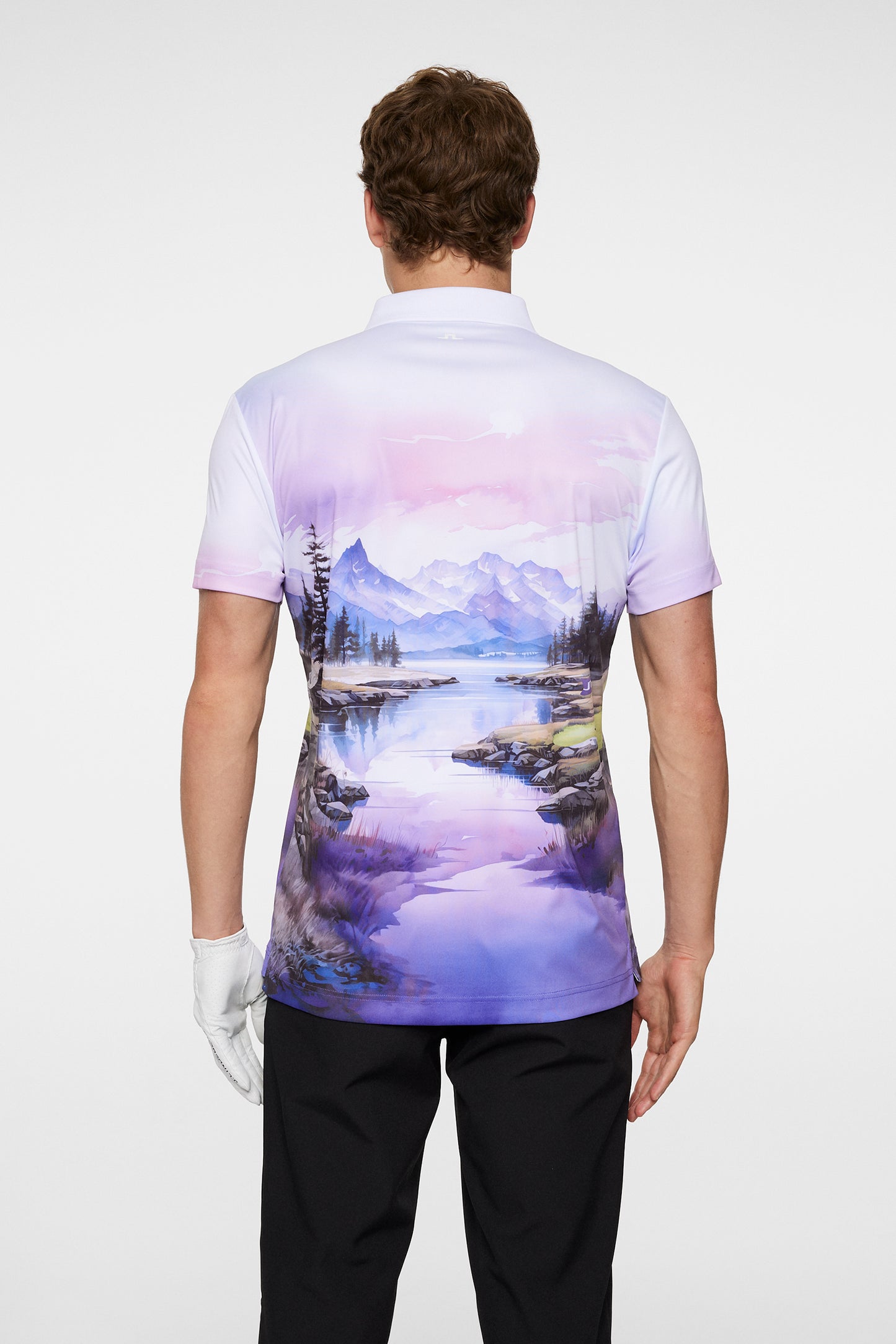 Samuel Polo in Landscape Watercolor purple L by J.Lindeberg