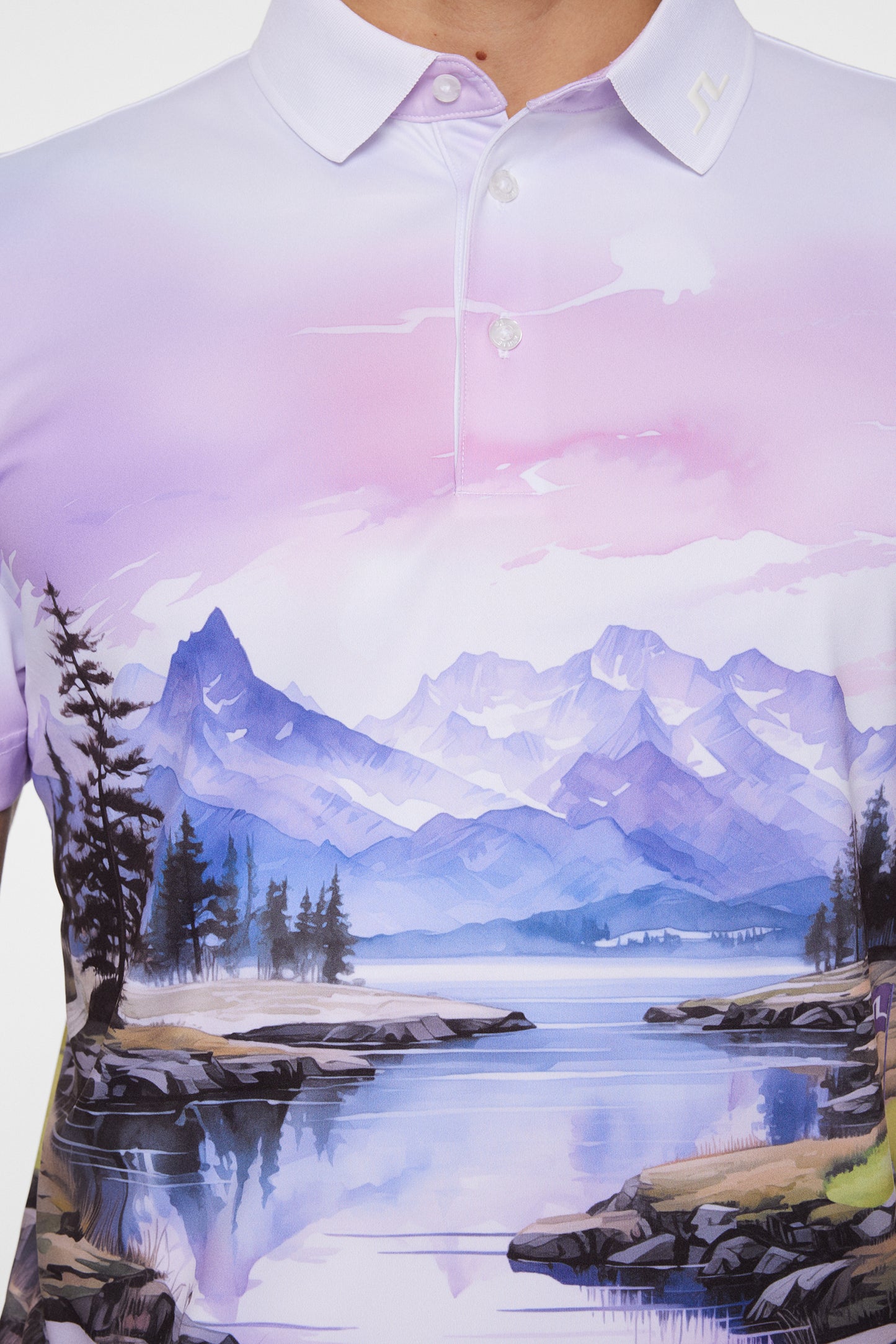 Samuel Polo in Landscape Watercolor purple L by J.Lindeberg