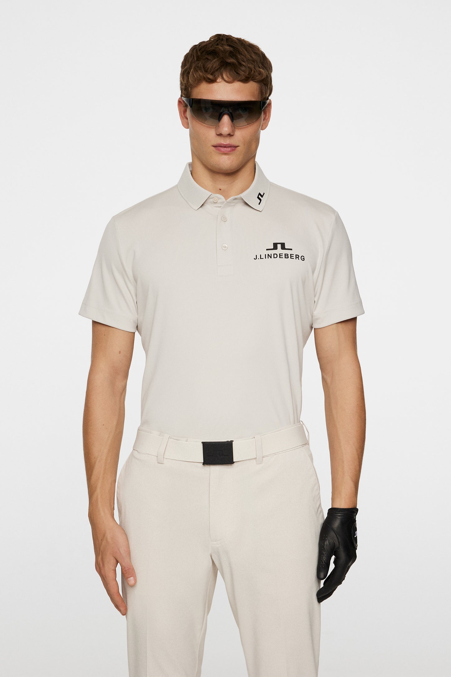 KV Tour Golf Polo in Moonbeam by J.Lindeberg