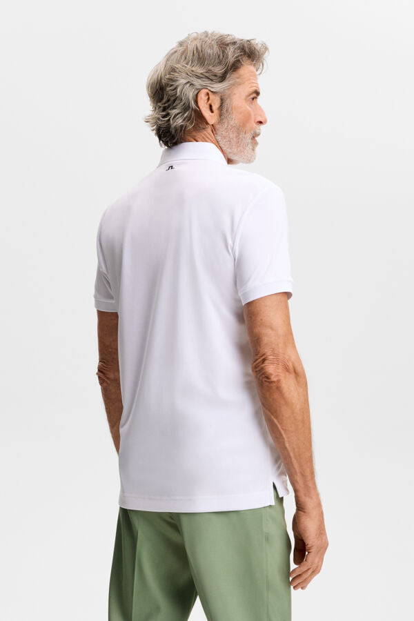 Tour Tech Slim Fit Polo / White – J.LINDEBERG US