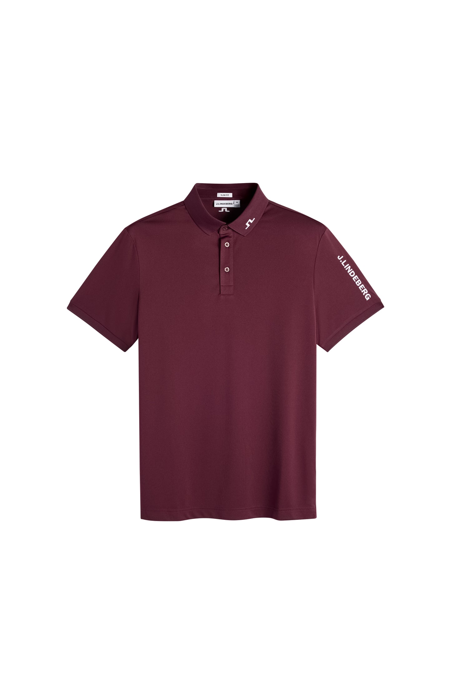 Tour Tech Slim Fit Polo in Winetasting by J.Lindeberg