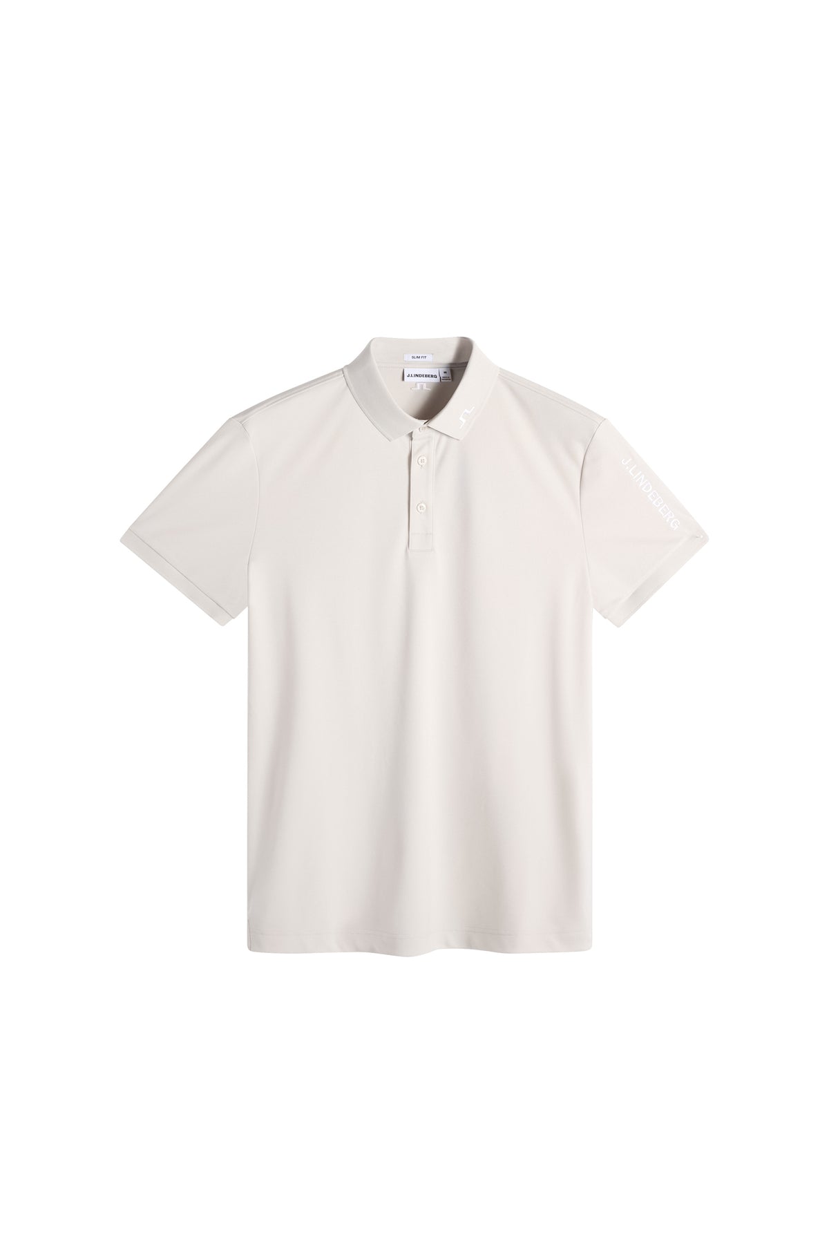 Tour Tech Slim Fit Polo in Moonbeam by J.Lindeberg