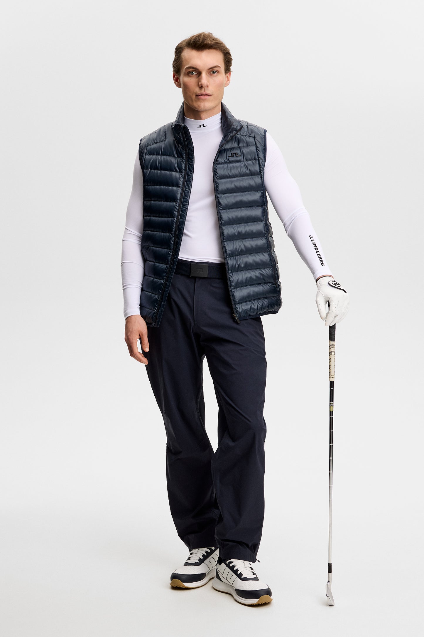 Ello Compression Top in White by J.Lindeberg