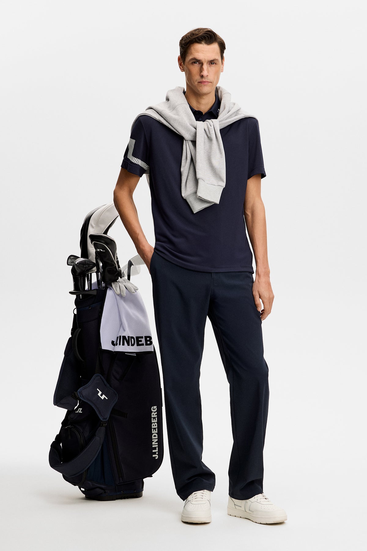 Heath Polo in JL Navy by J.Lindeberg