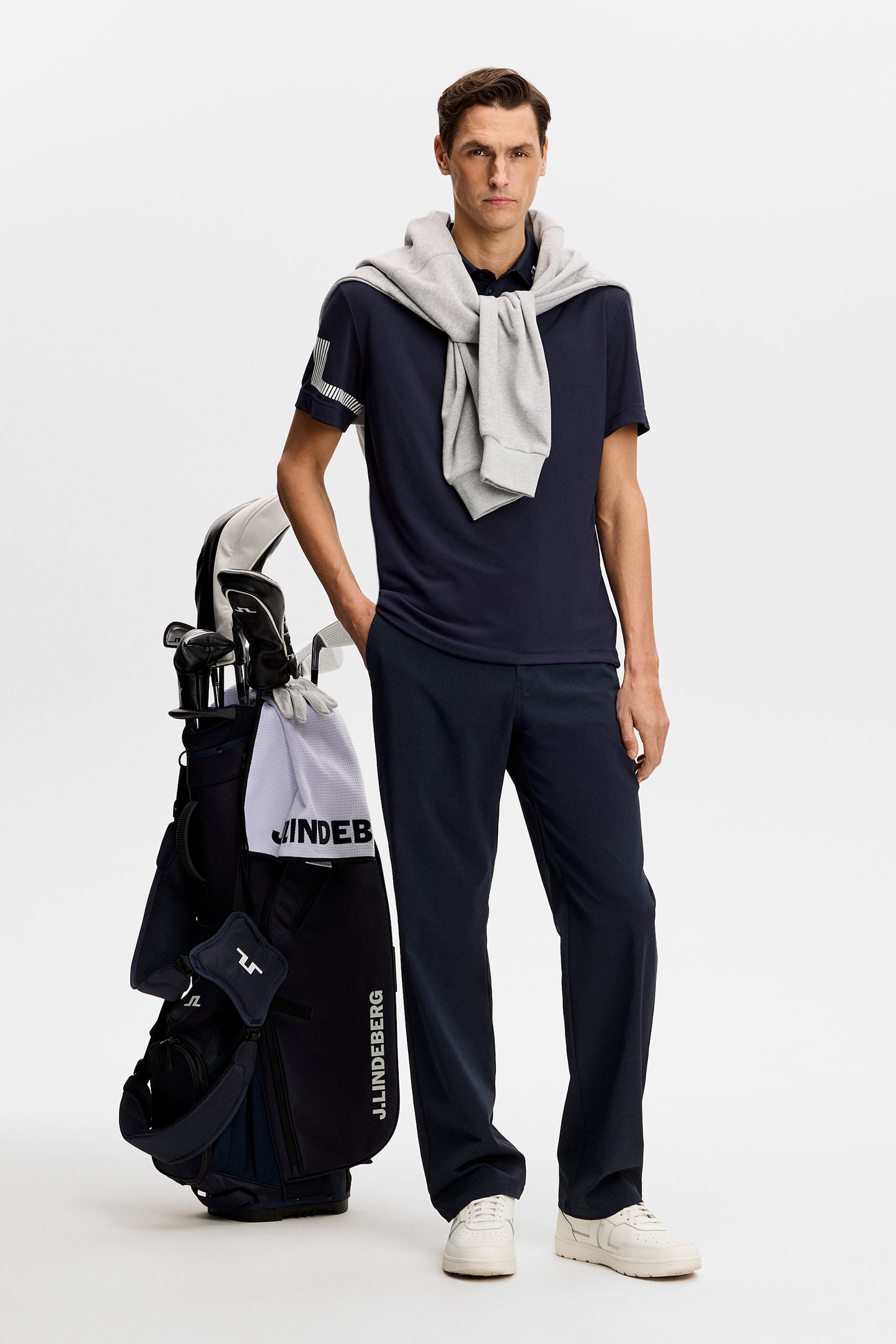 Heath Polo in JL Navy by J.Lindeberg