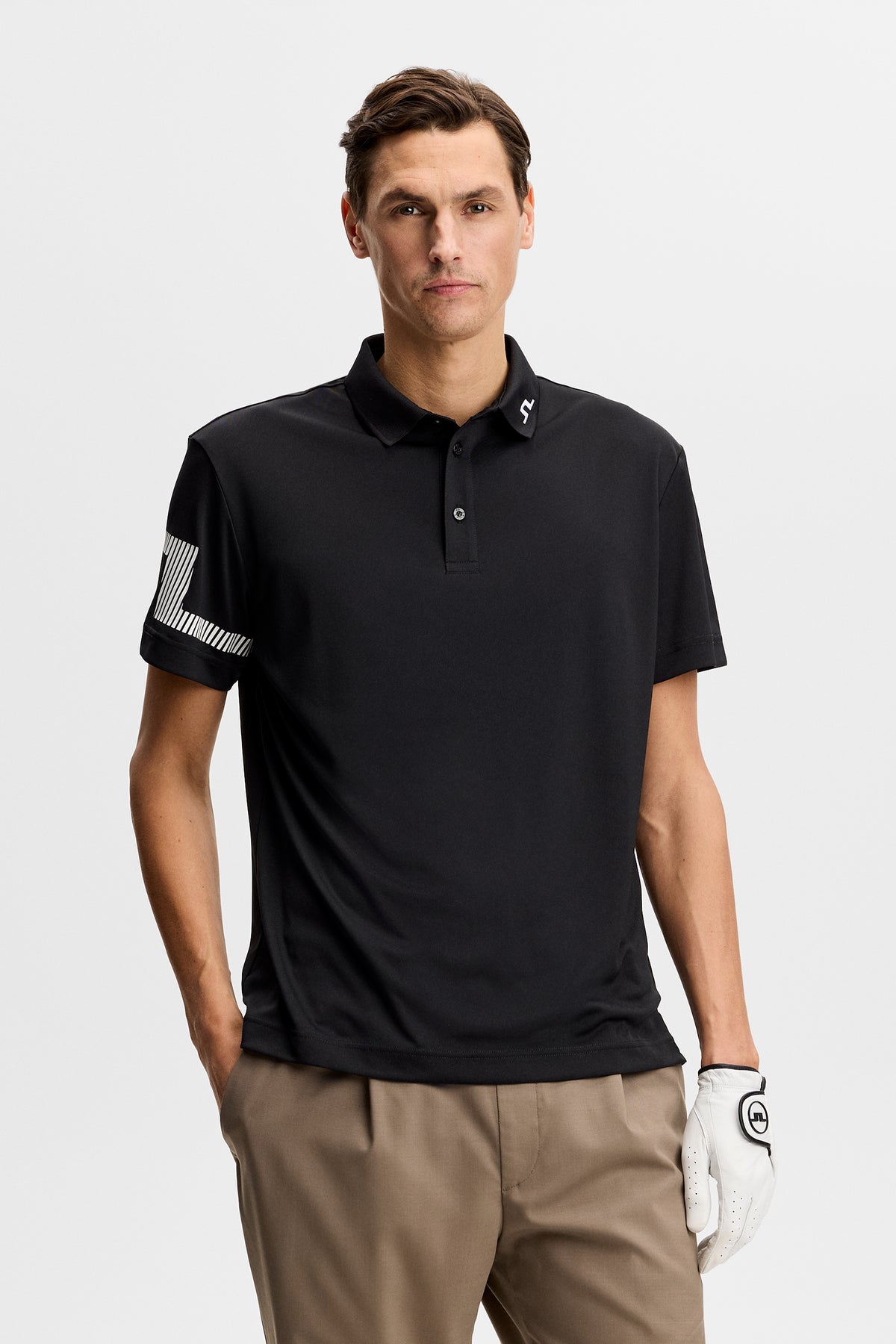 Heath Polo in Black by J.Lindeberg