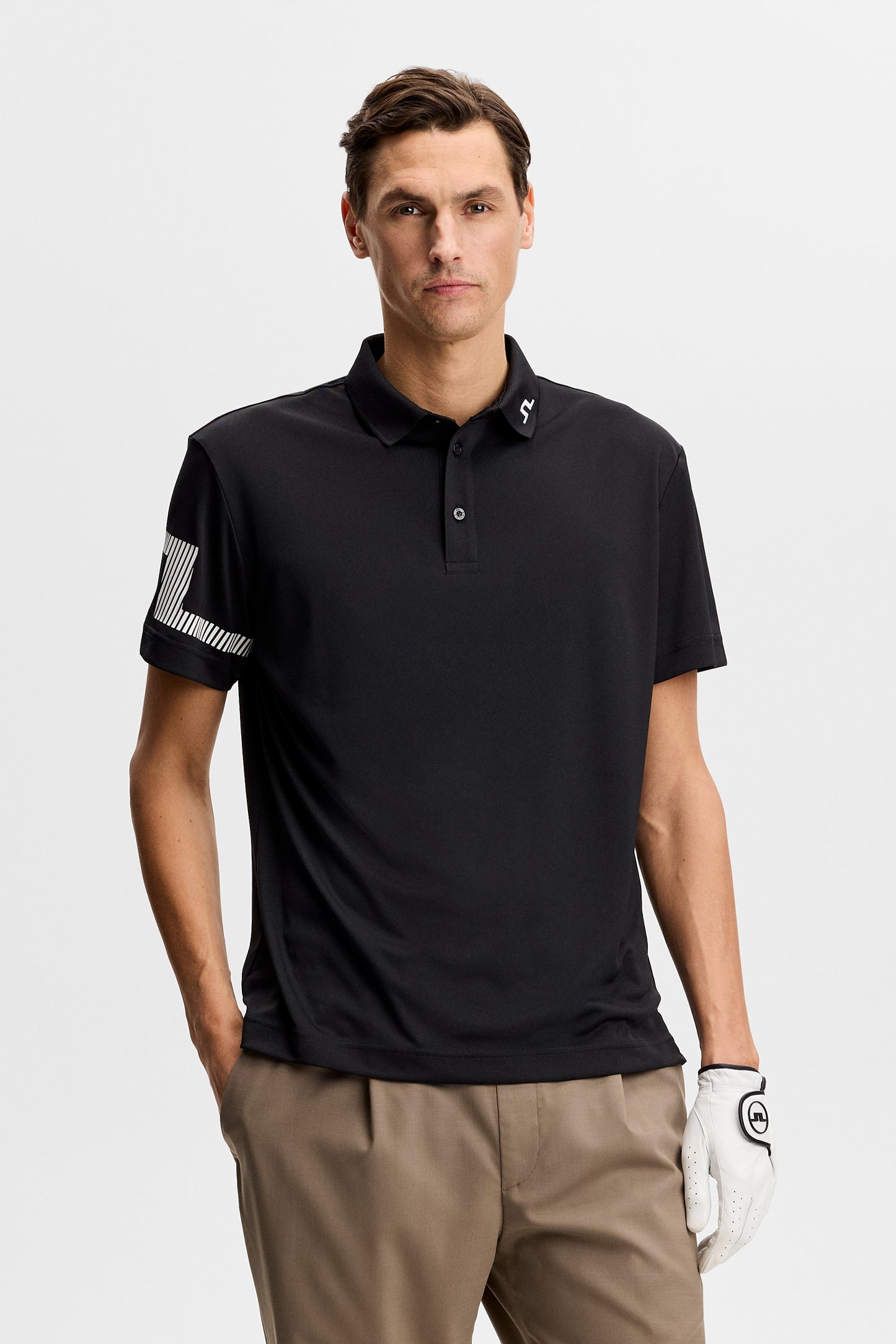 Heath Polo in Black by J.Lindeberg